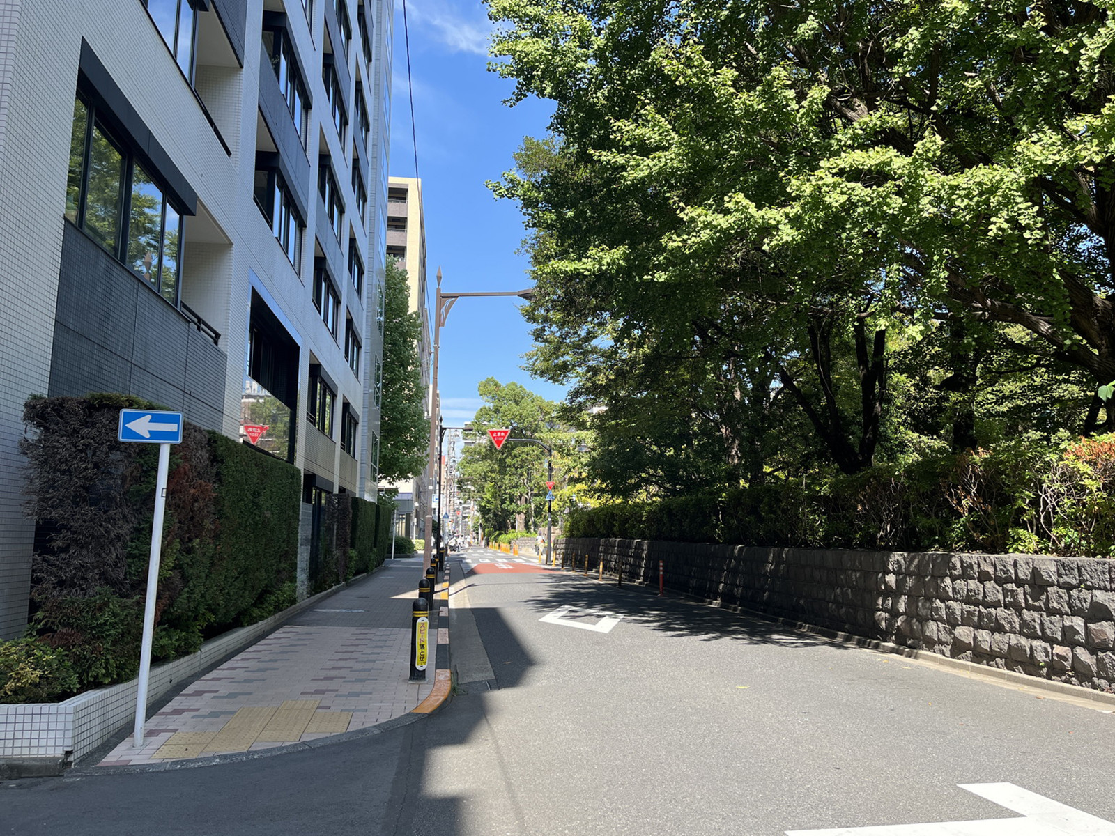 ハイパーク日本橋前面の浜町公園通り