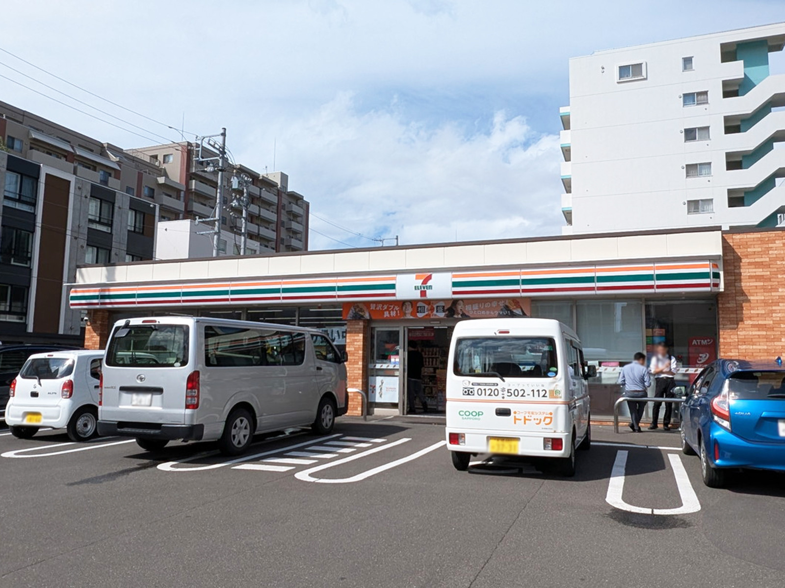 徒歩2分のセブン-イレブン 札幌北2条東8丁目店