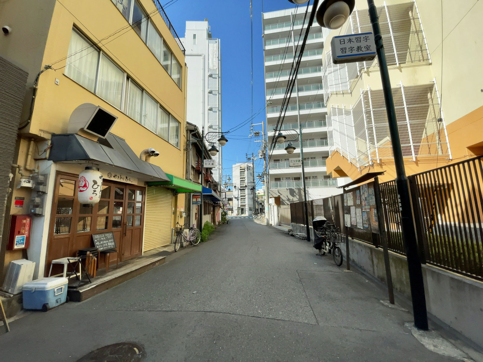 第一住建福島駅前ビル前面の通り