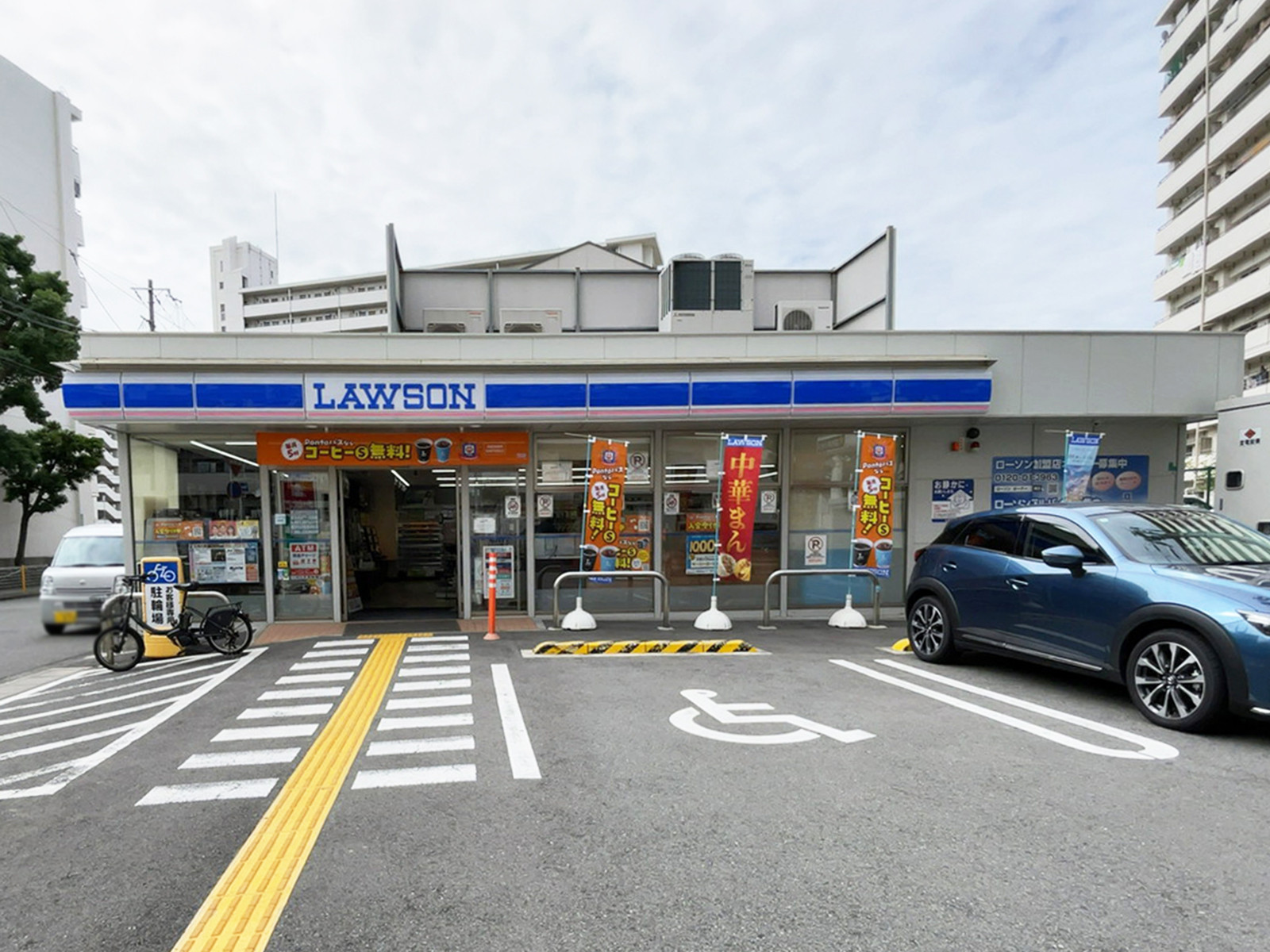 徒歩4分のローソン 港区波除一丁目店