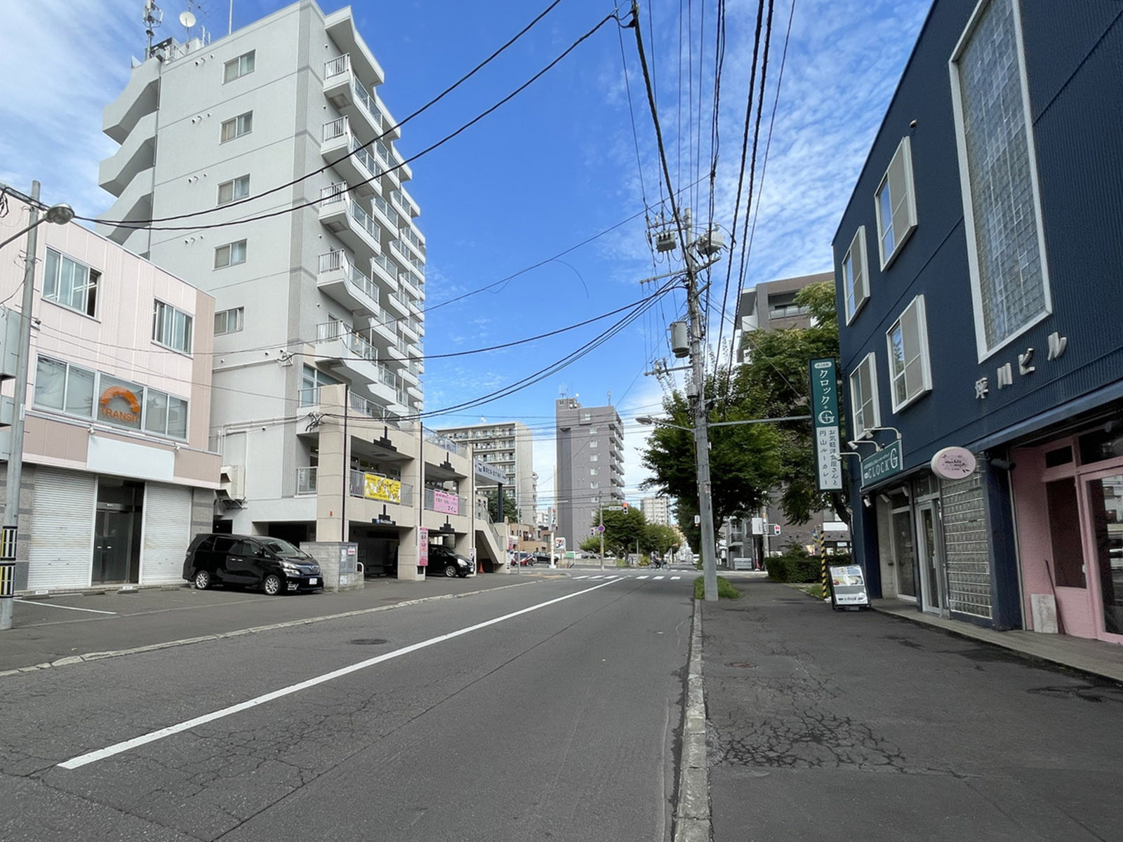 北晴北16ビル前面の通り