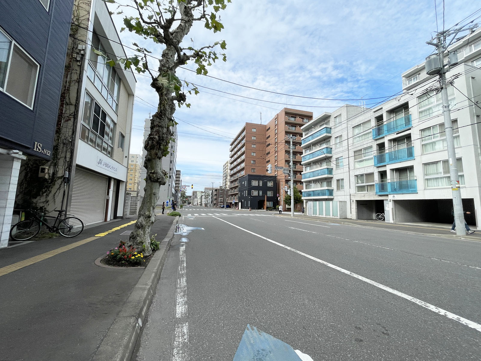 千代田ビル前面の西2丁目通り