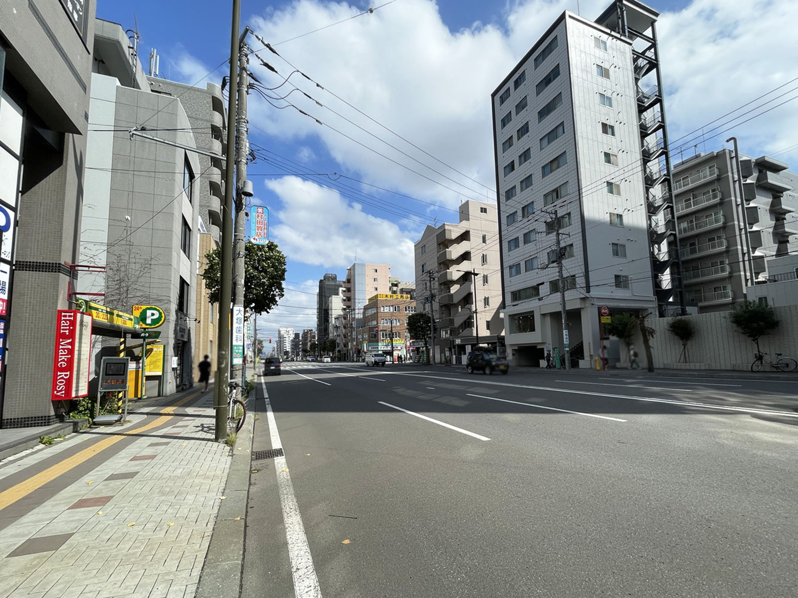 アイリスN18前面の通り