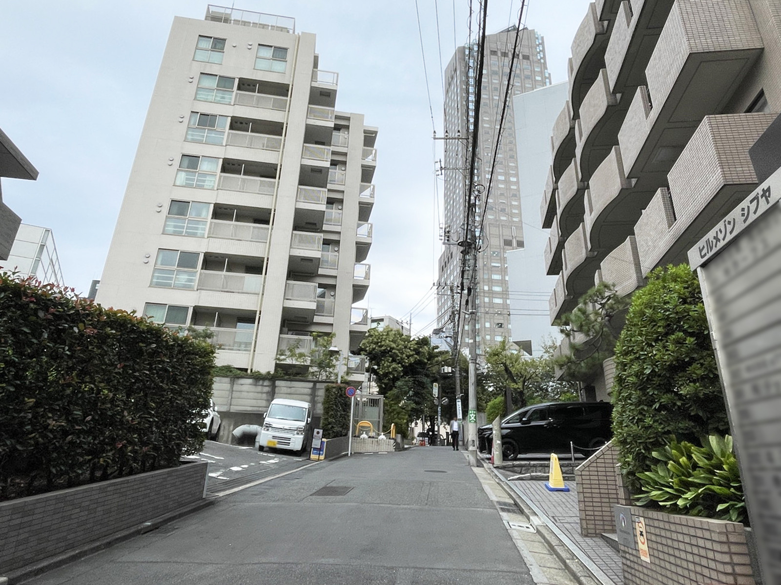ルピナス渋谷桜丘ガーデンコート前面の通り