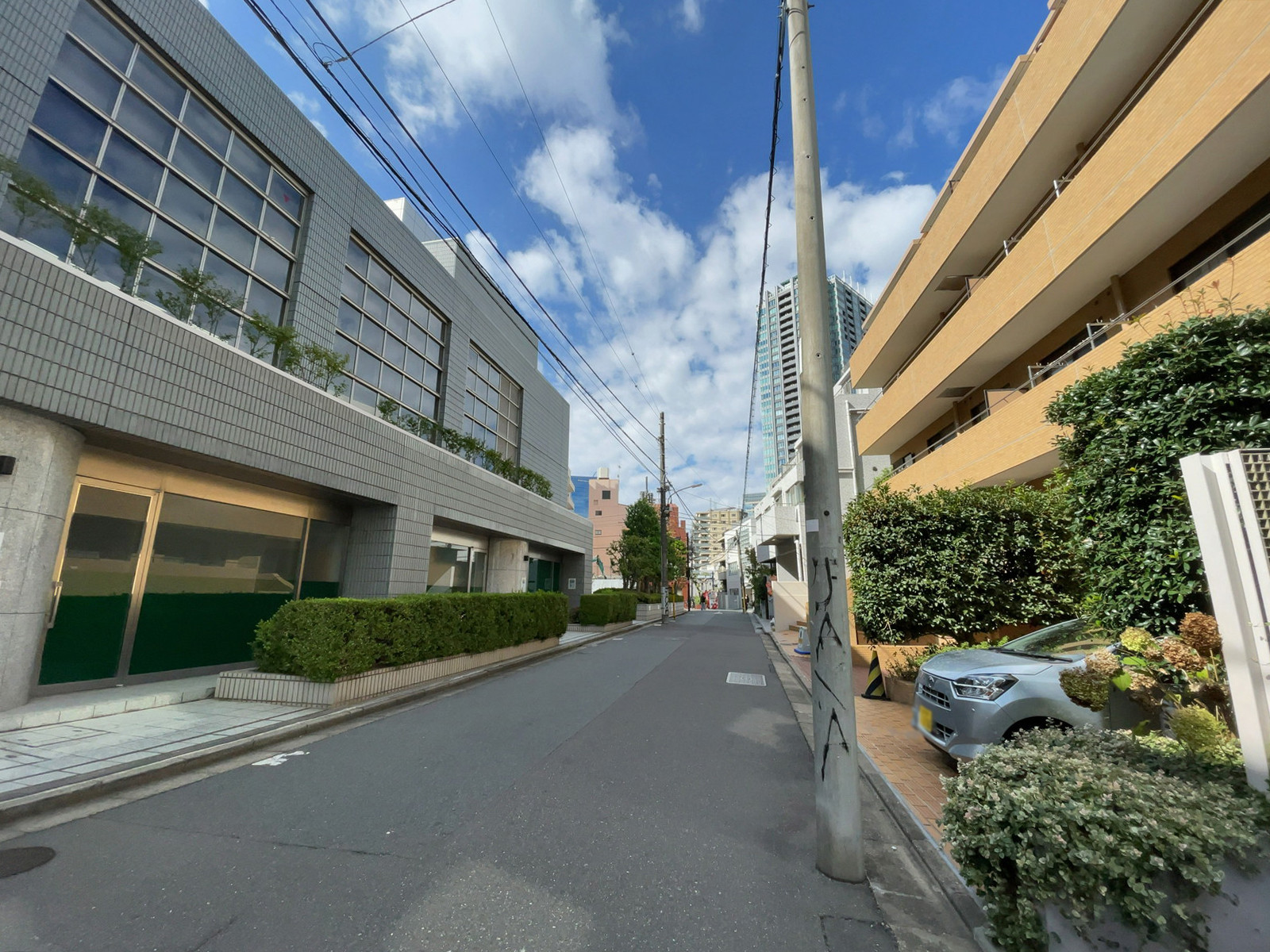 スハラ六本木ビル前面の通り