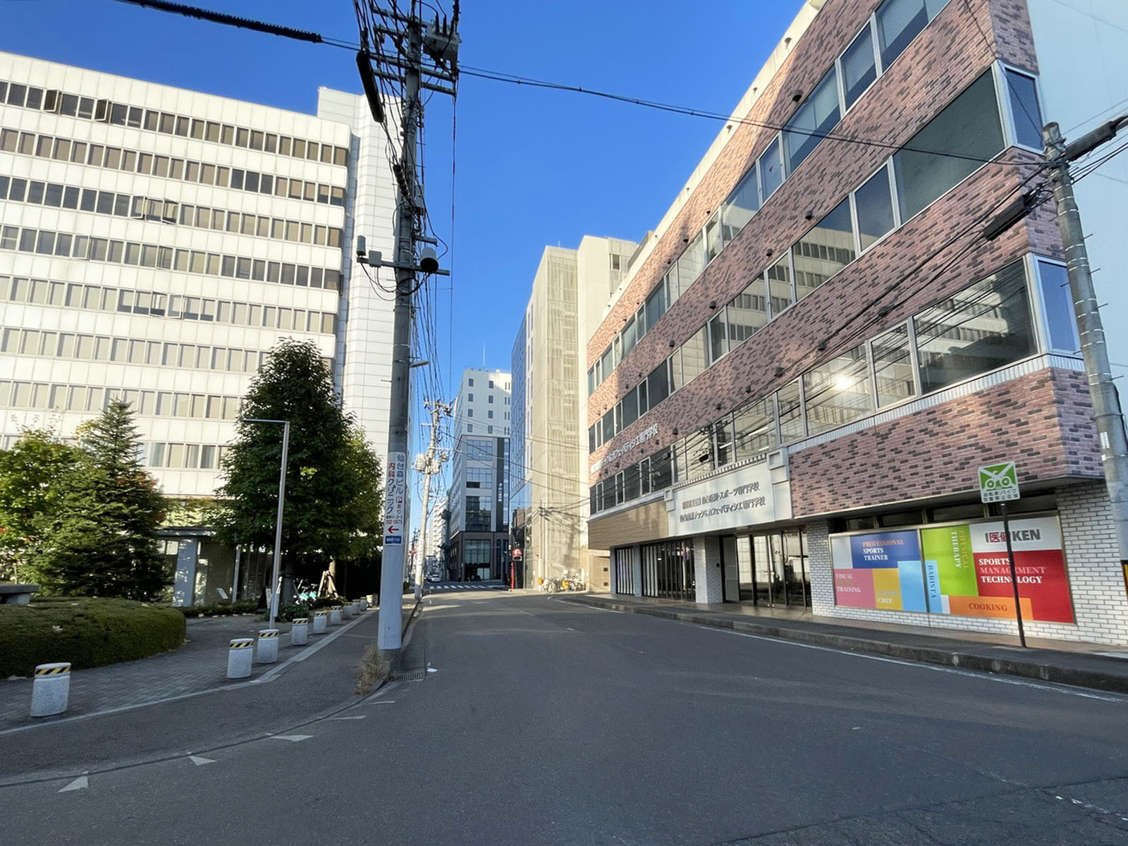 仙台MTビル SOUTH前面の東九番丁通り