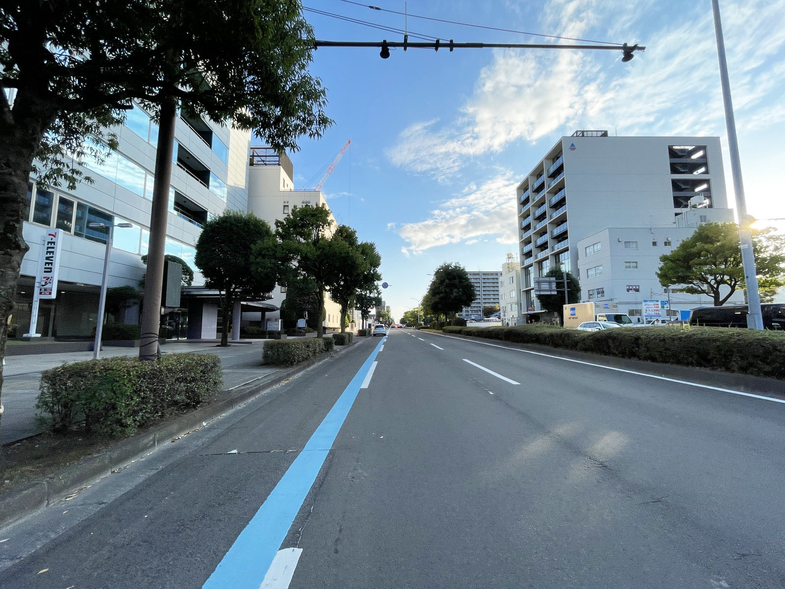 三共仙台東ビル前面の通り