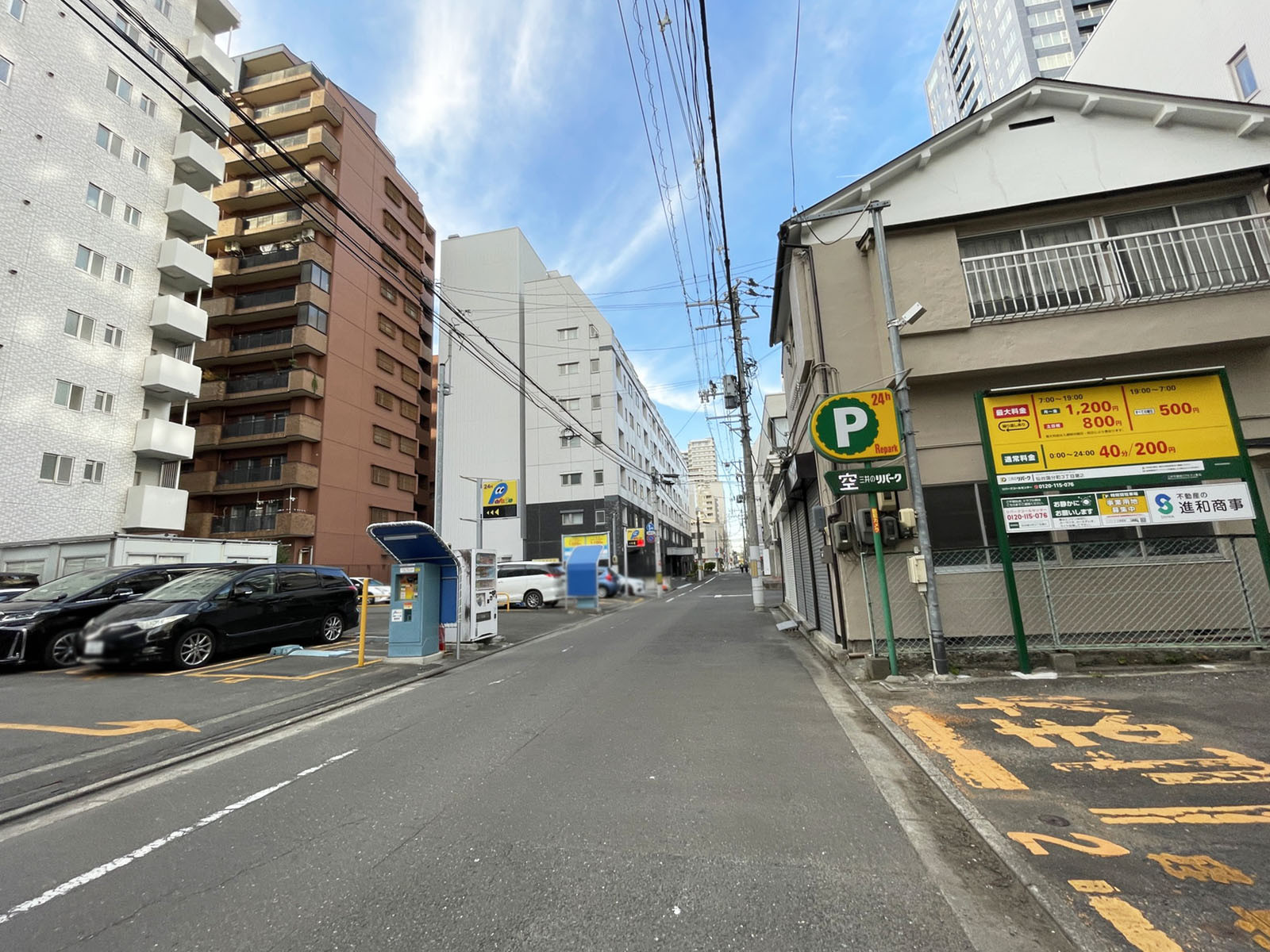 仙台東野ビル前面の通り