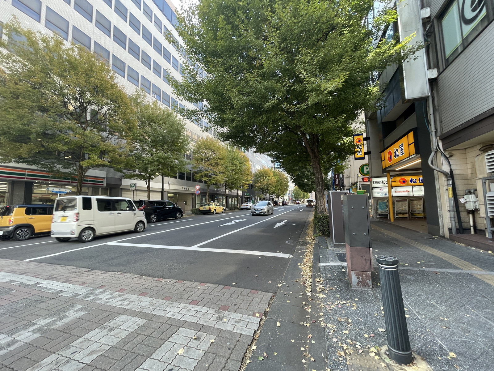 一番町第一ビル前面の通り