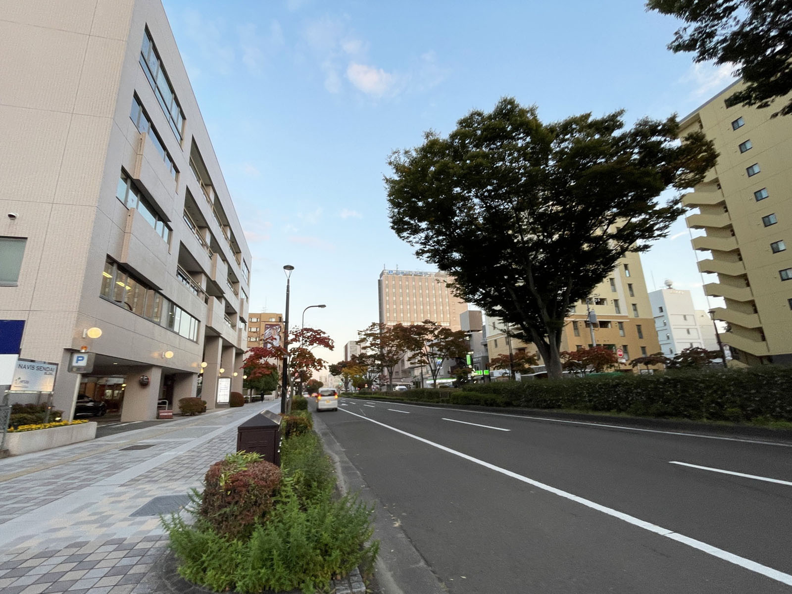 NAViS仙台前面の通り