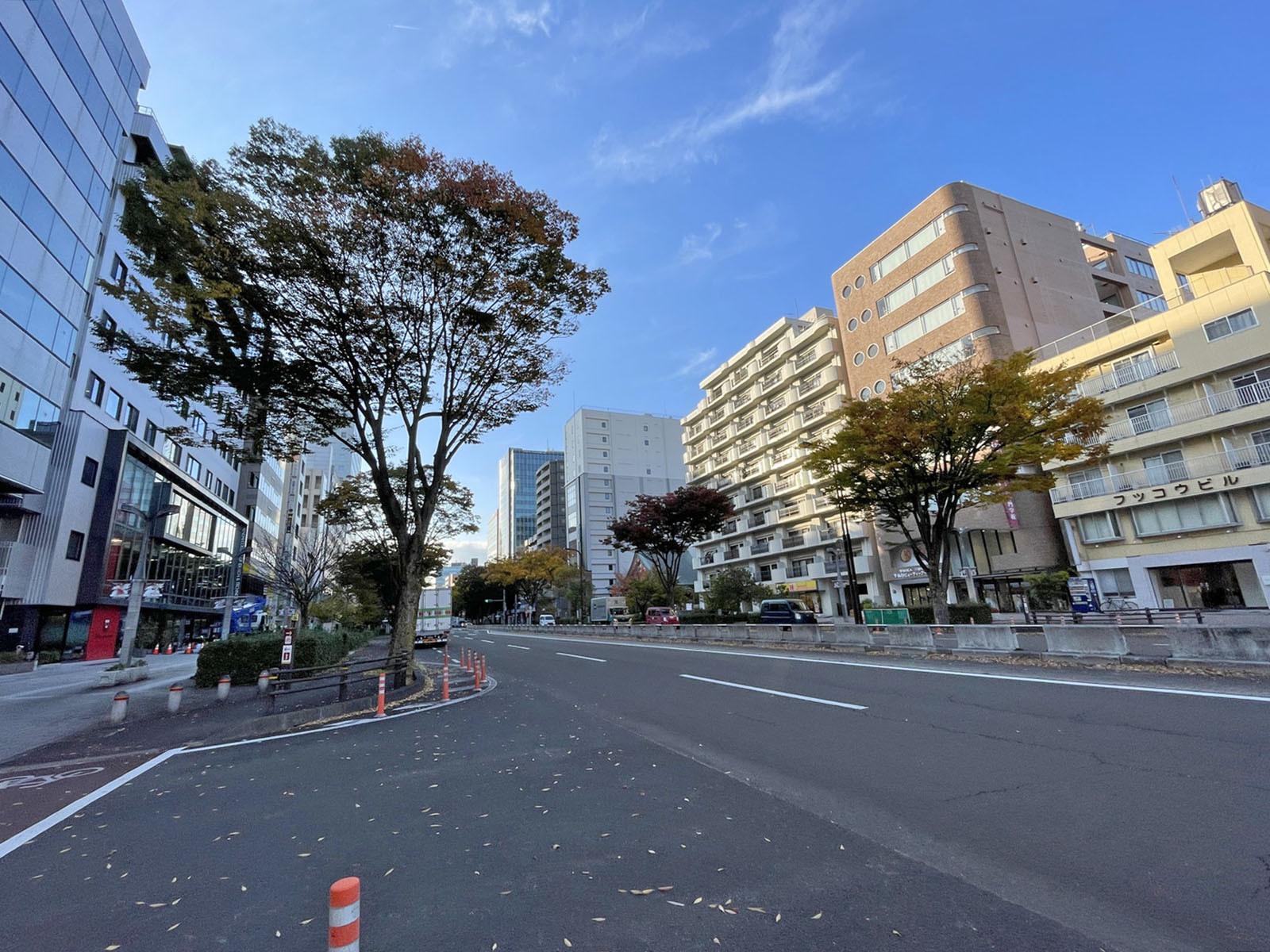 サン・アドバンスビル前面の宮城野通