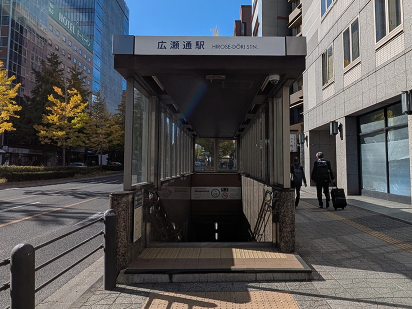 最寄りの「広瀬通駅」
