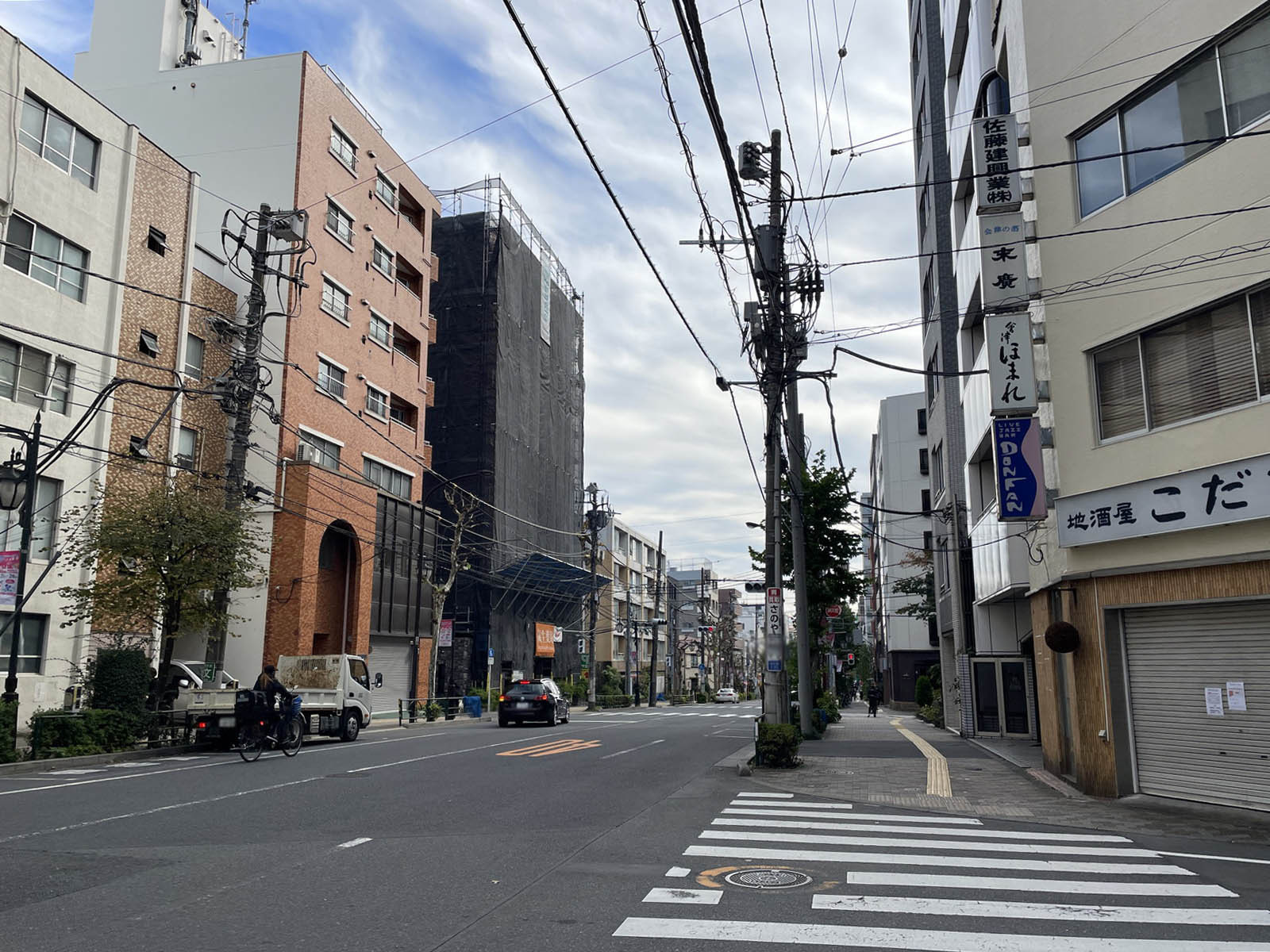 リードシー大塚ビル前面のプラタナス通り