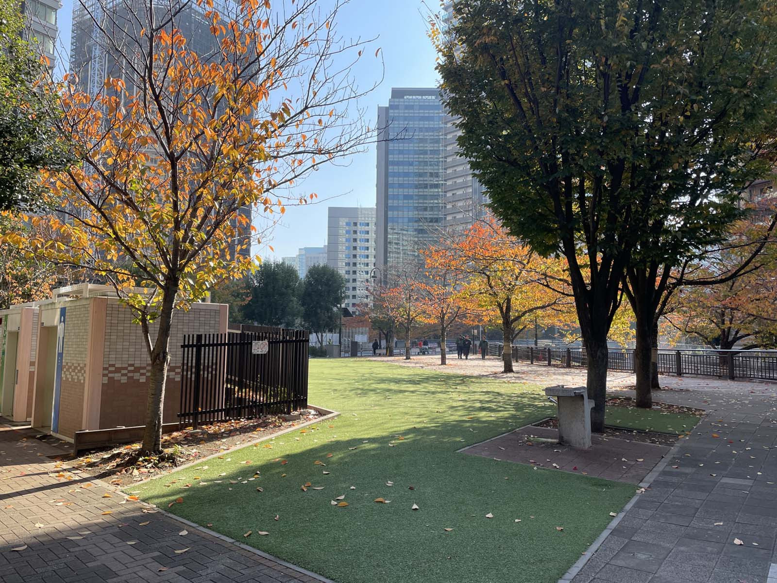 付近の五反田ふれあい水辺広場