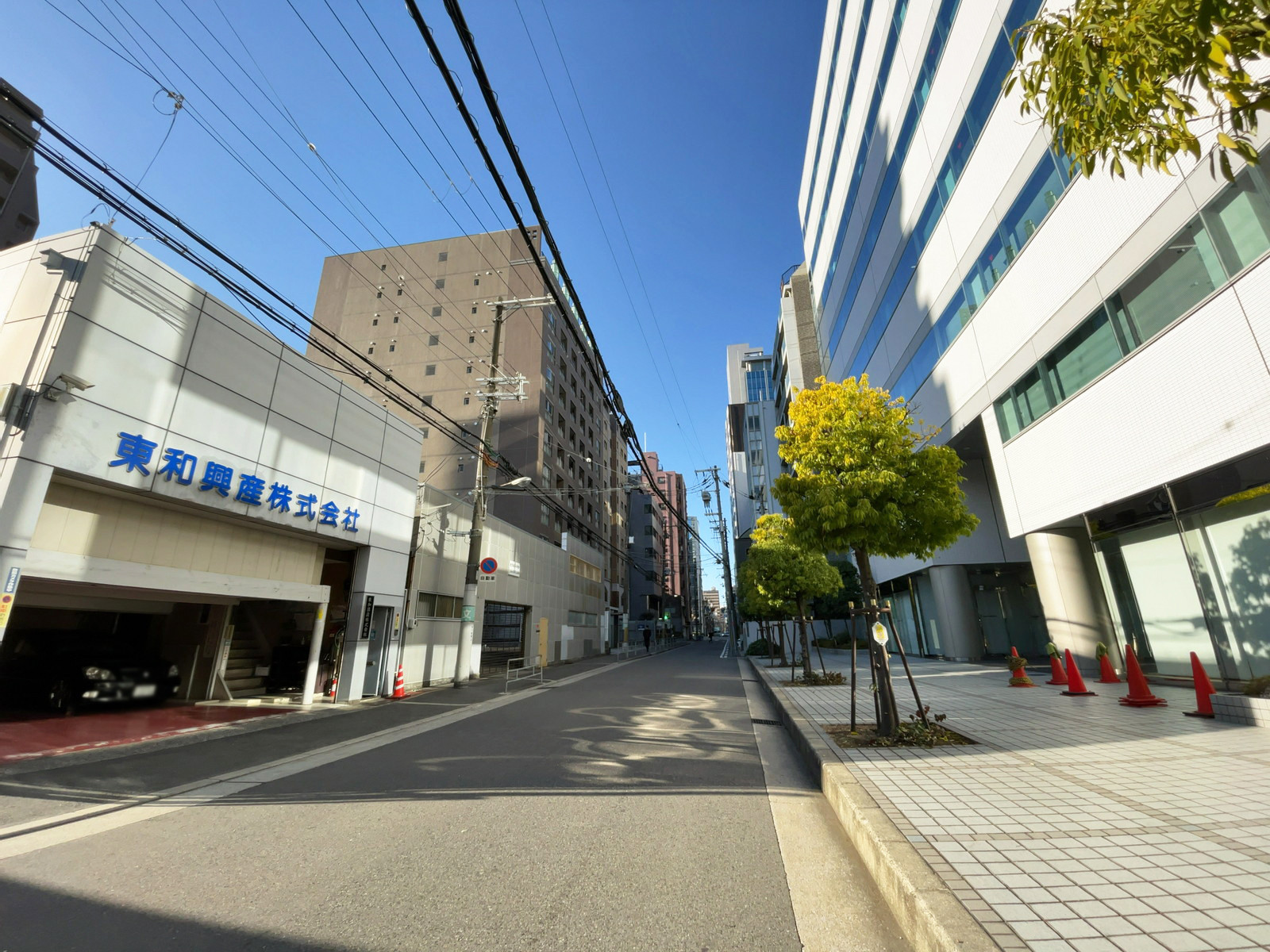 江戸堀ヤタニビル前面の通り