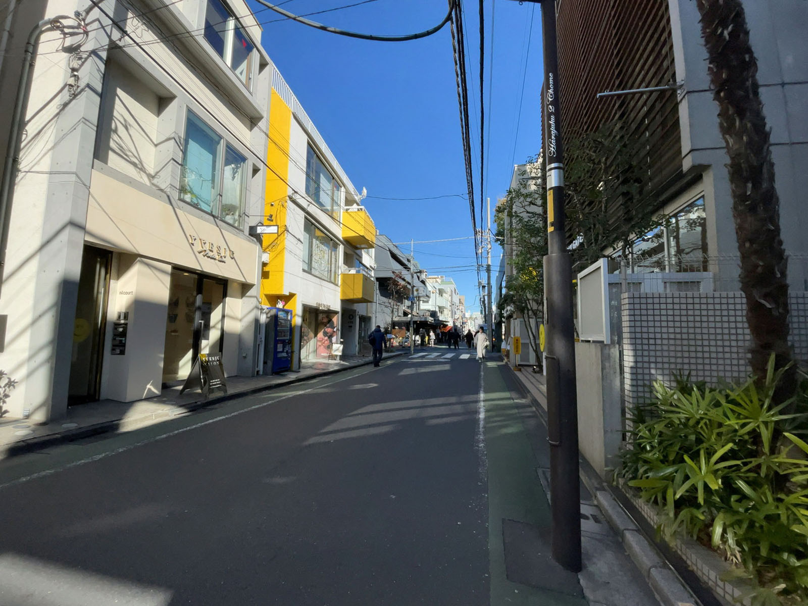 神宮前柴田ビル前面の通り