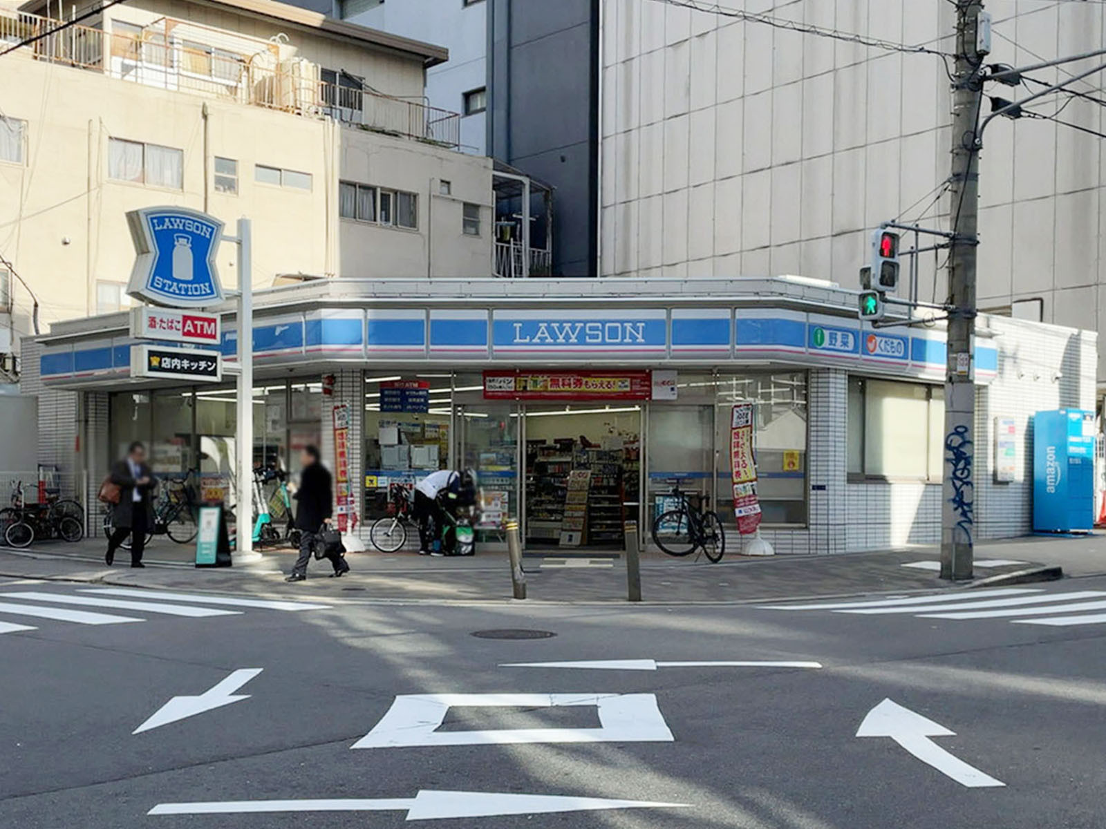 徒歩2分のローソン 大手通二丁目店