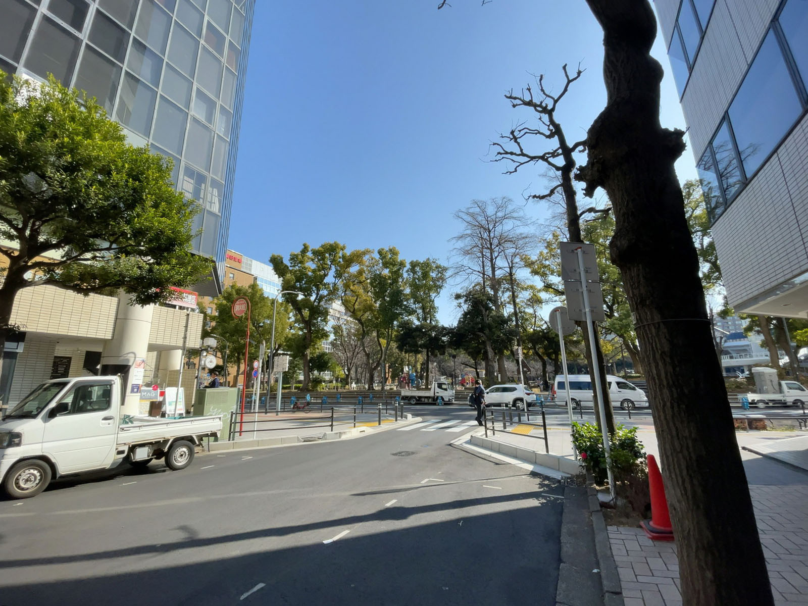 belle横浜前面の通り