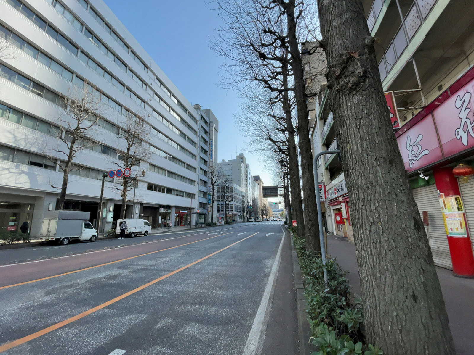 木村ビル前面の通り