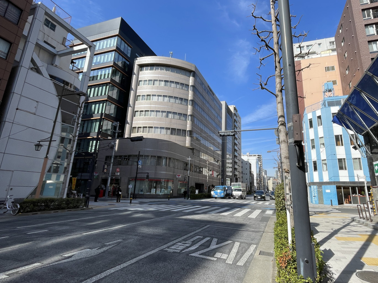 東日本橋コーポラス前面の清洲橋通り