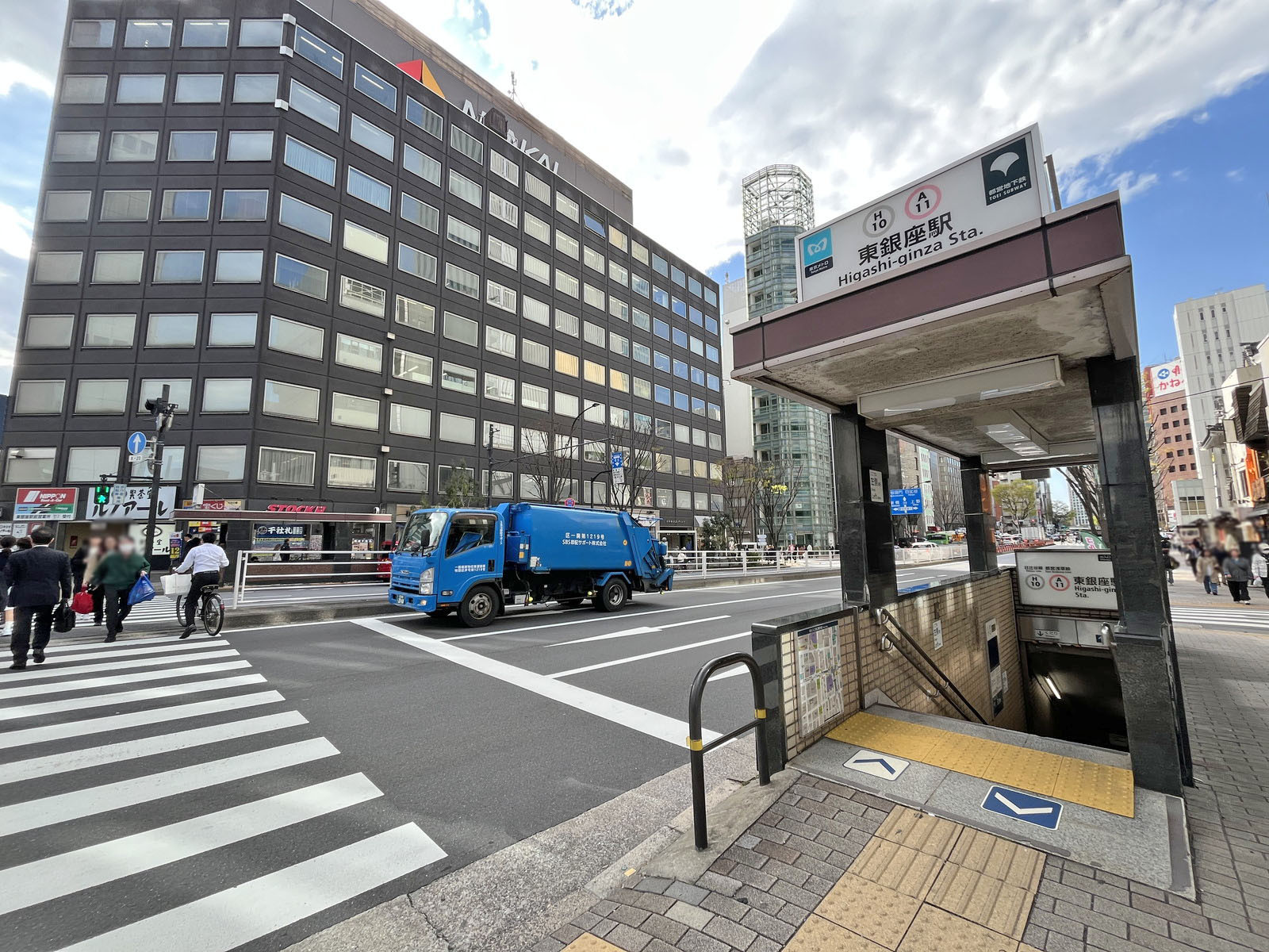 最寄りの「東銀座駅」