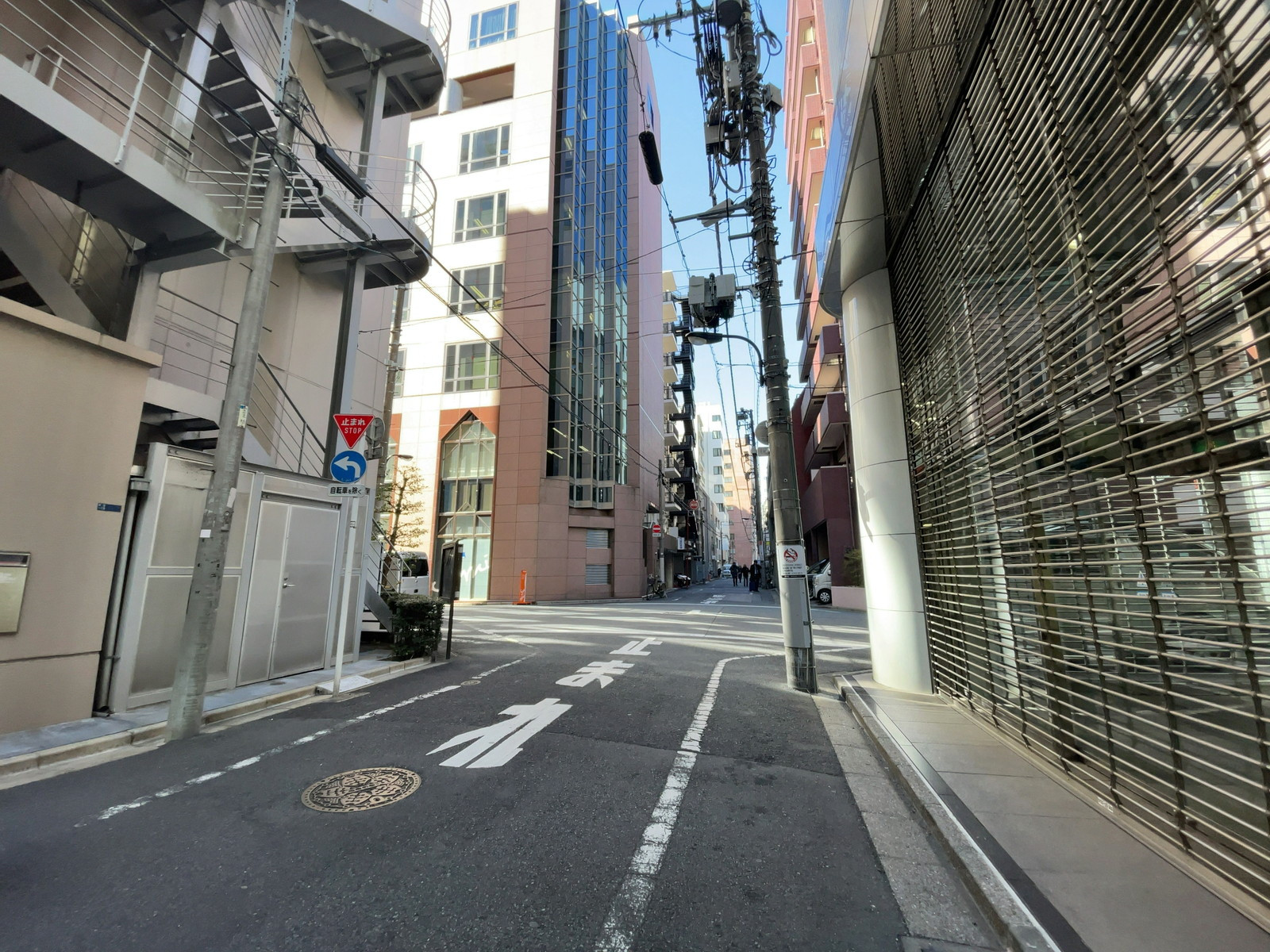 文芸社新宿御苑ビル前面の通り