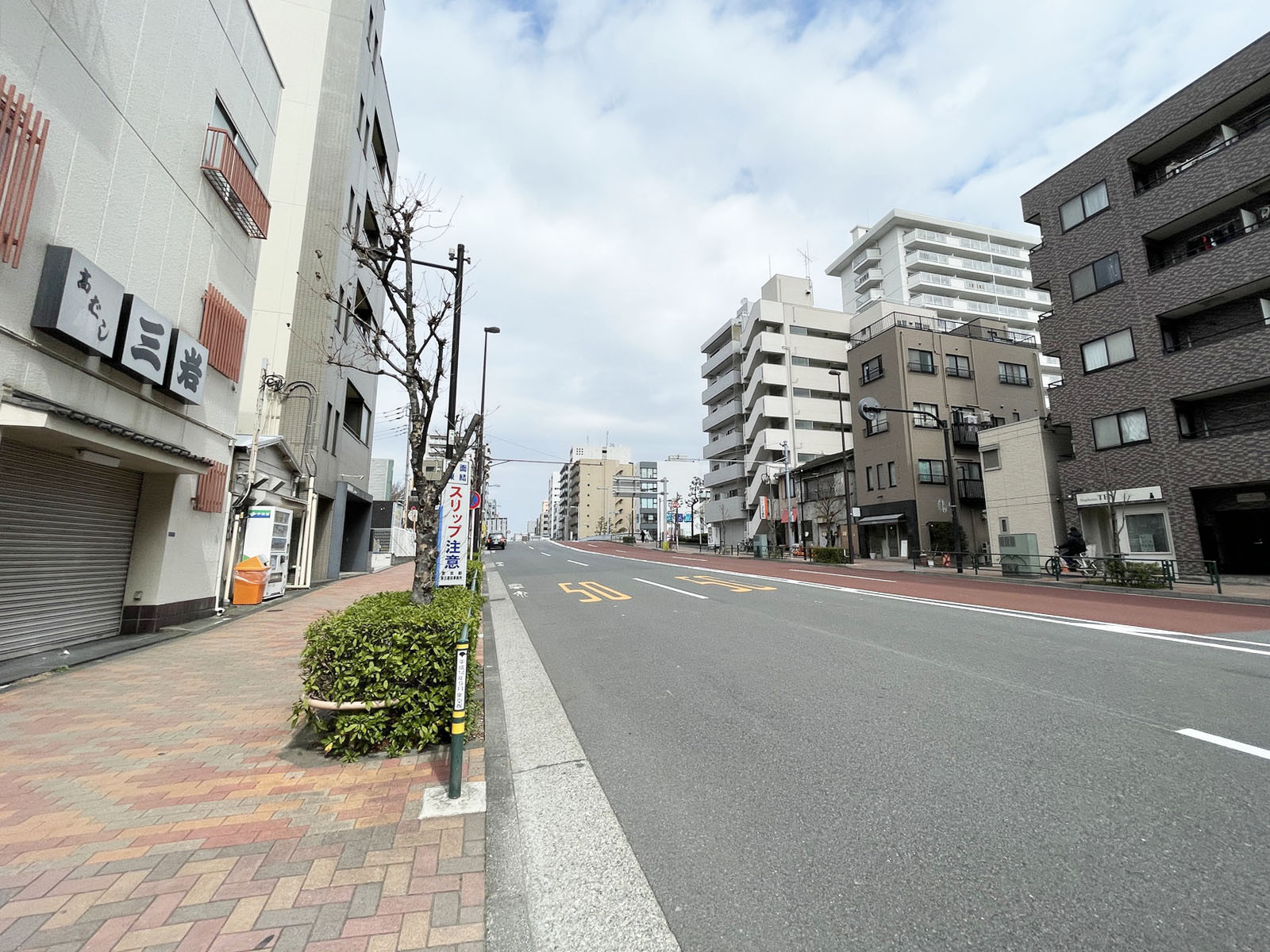 ハイ清澄前面の清澄通り