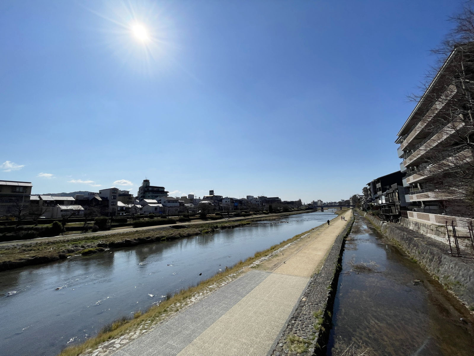 近くの鴨川