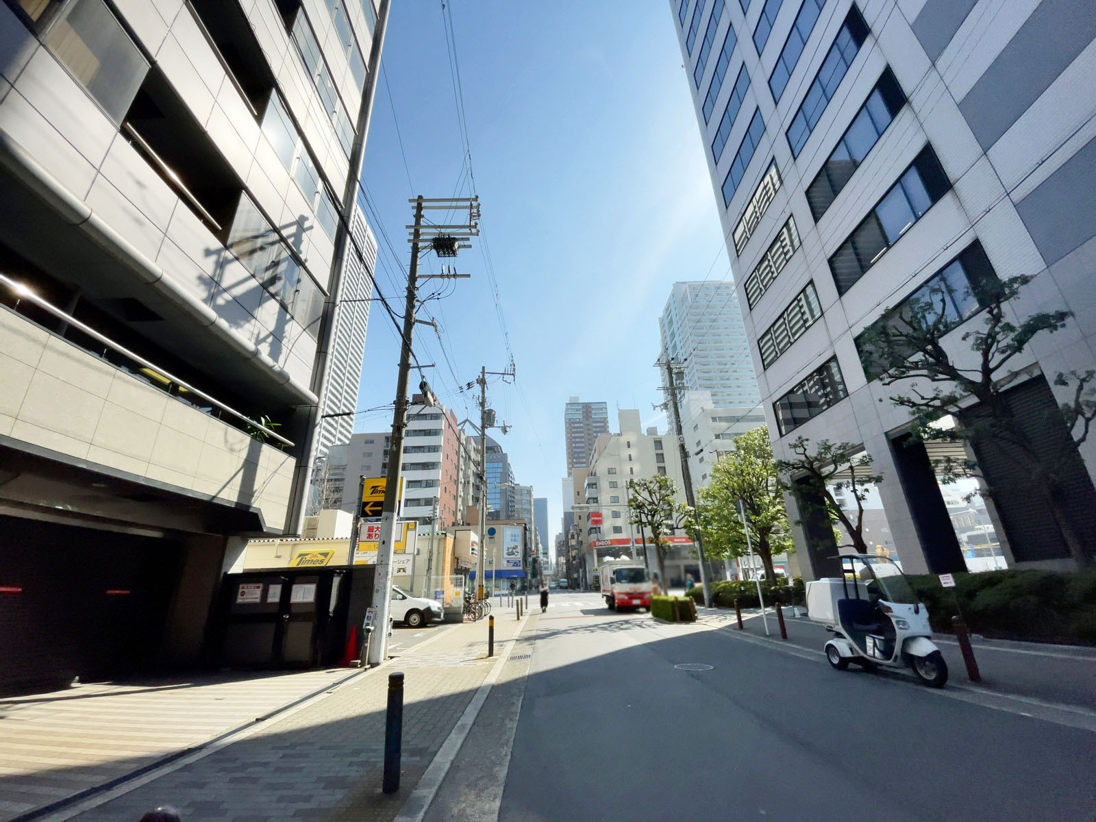 DOビル新町前面の通り
