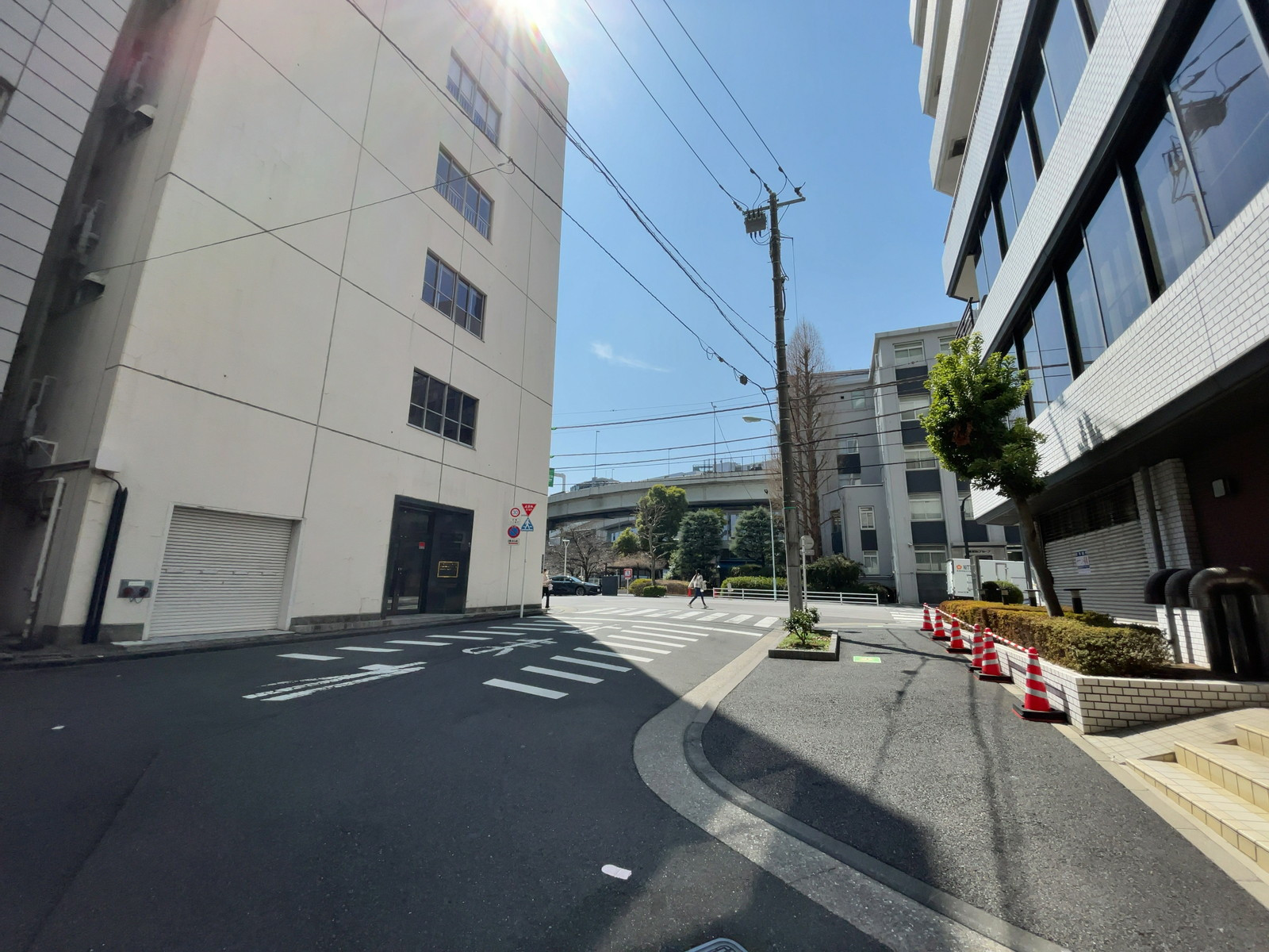 ヴェラハイツ日本橋前面の通り