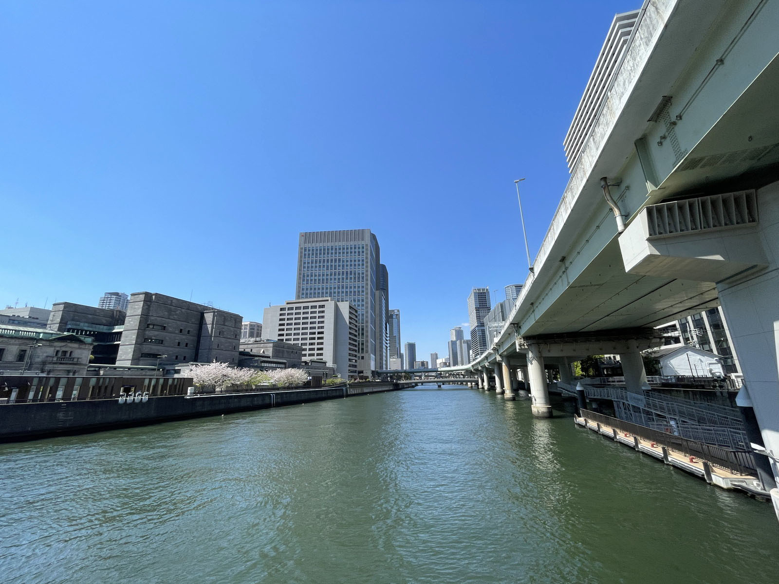 付近の堂島川