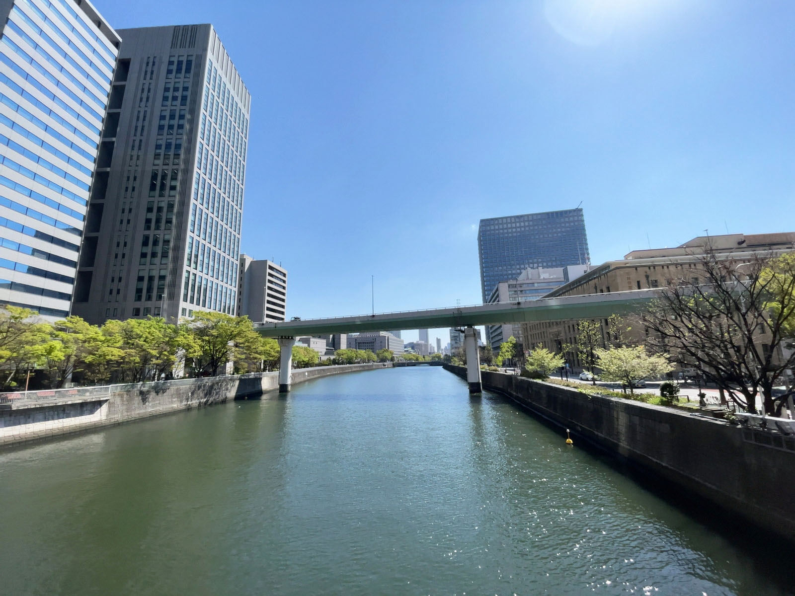 至近の土佐堀川