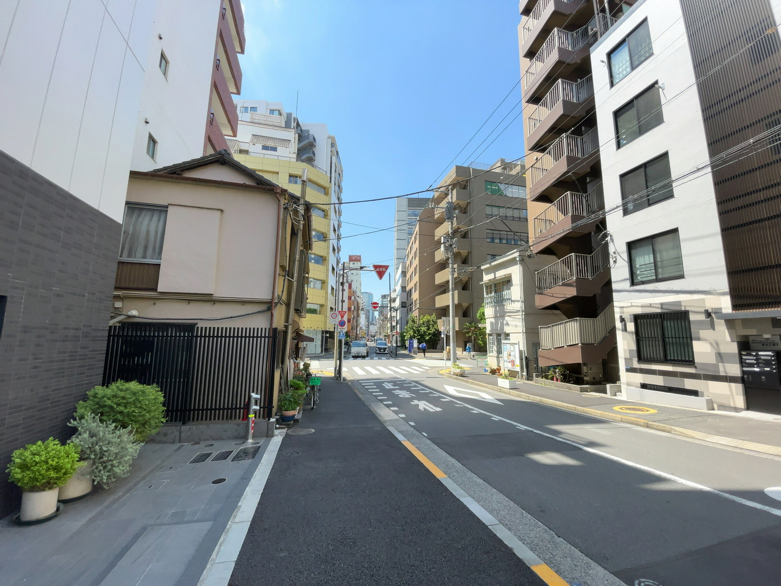 医事新報水道橋ビル前面の通り