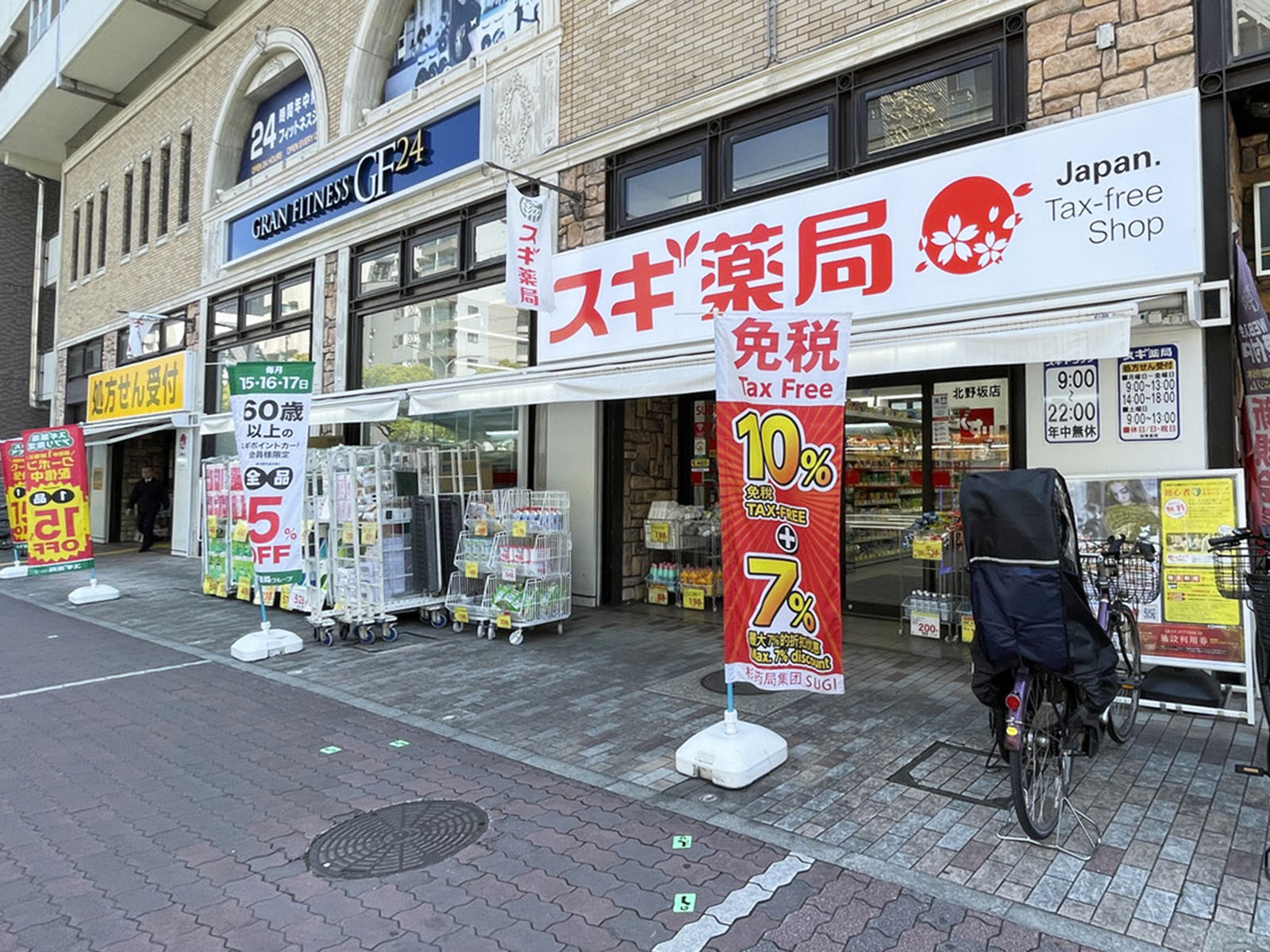 徒歩4分のスギ薬局 北野坂店