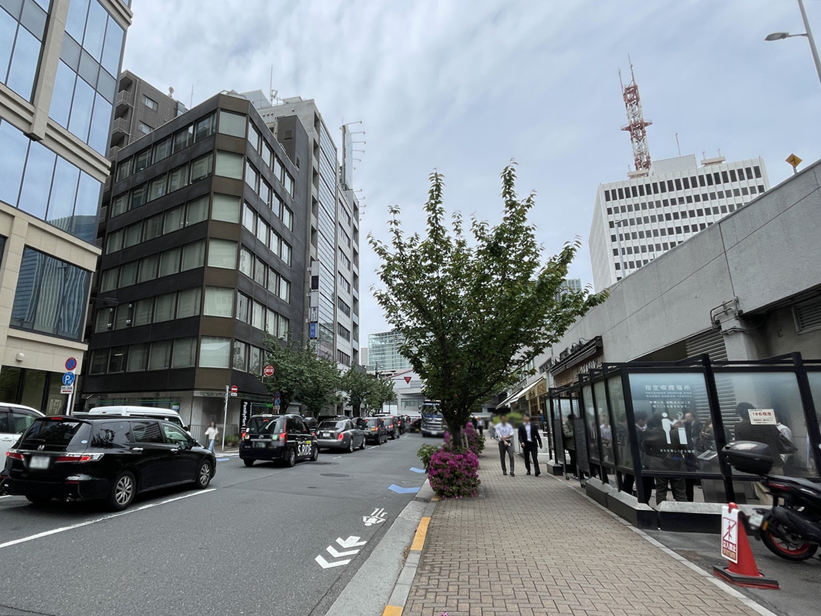 GINZA SAKURA PLAZA前面の銀座桜通り