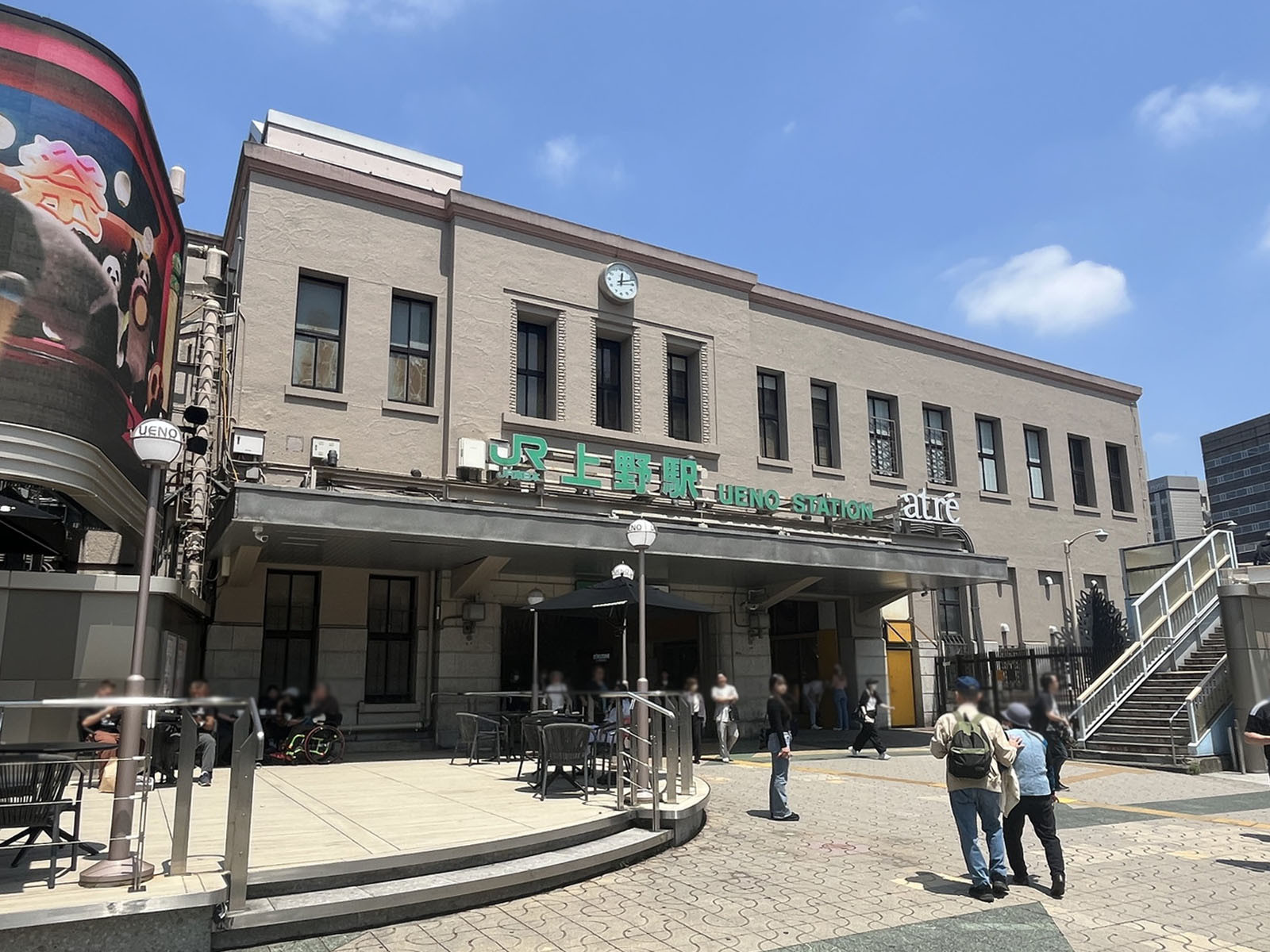最寄りの「上野駅」