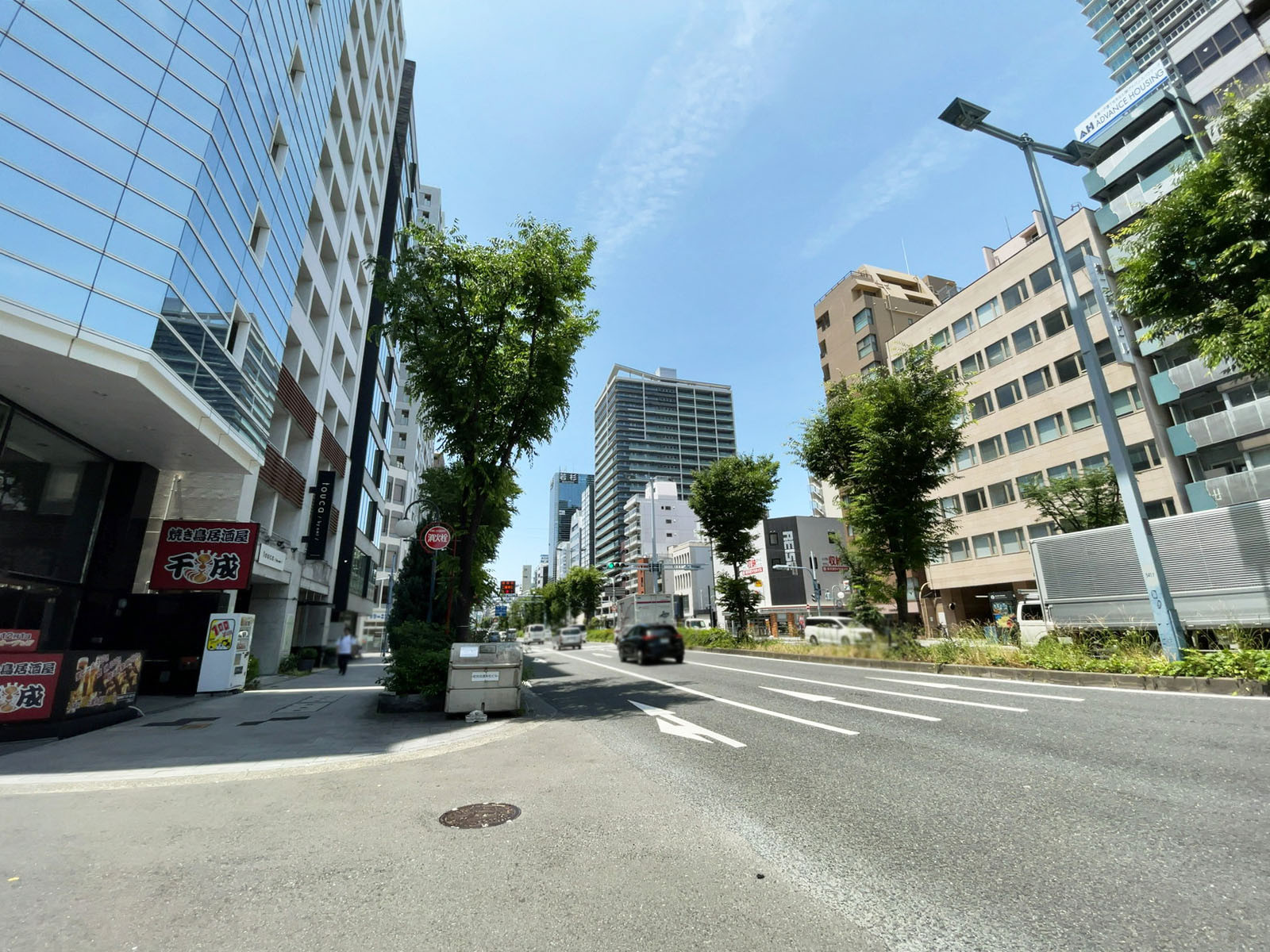 ULTIM東天満前面の通り