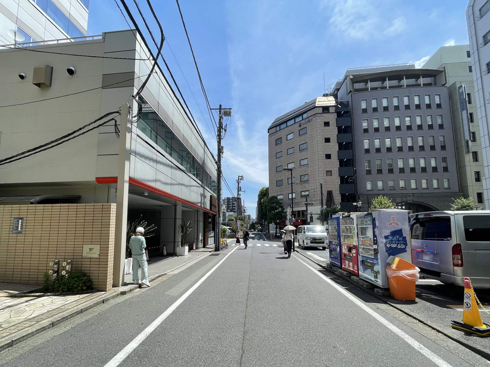 JPビル前面の番町中央通り
