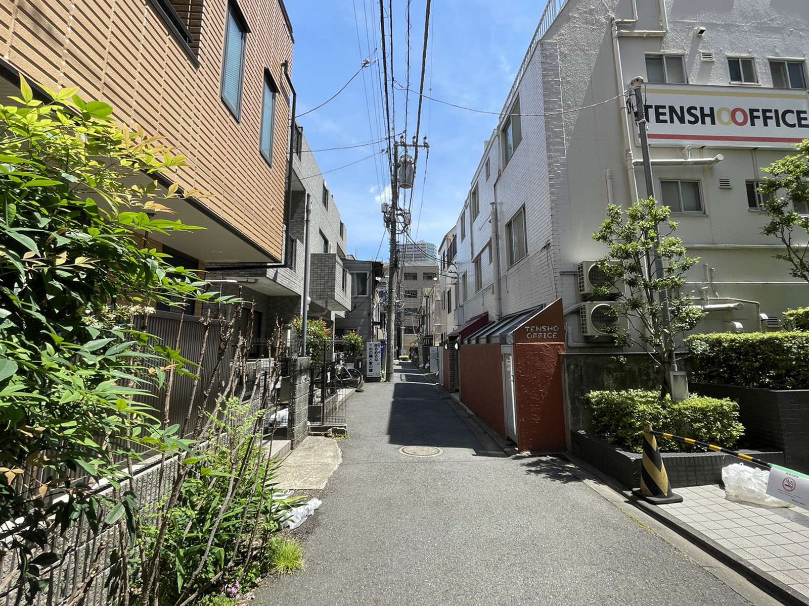天翔オフィス新宿前面の通り