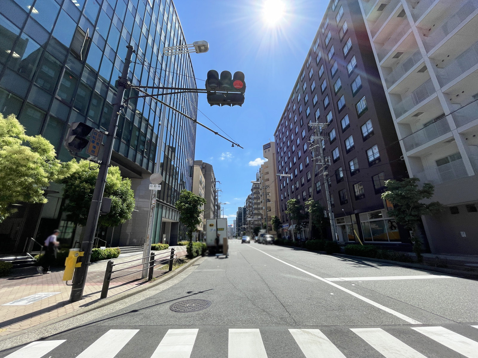 MF新大阪ビル前面の通り