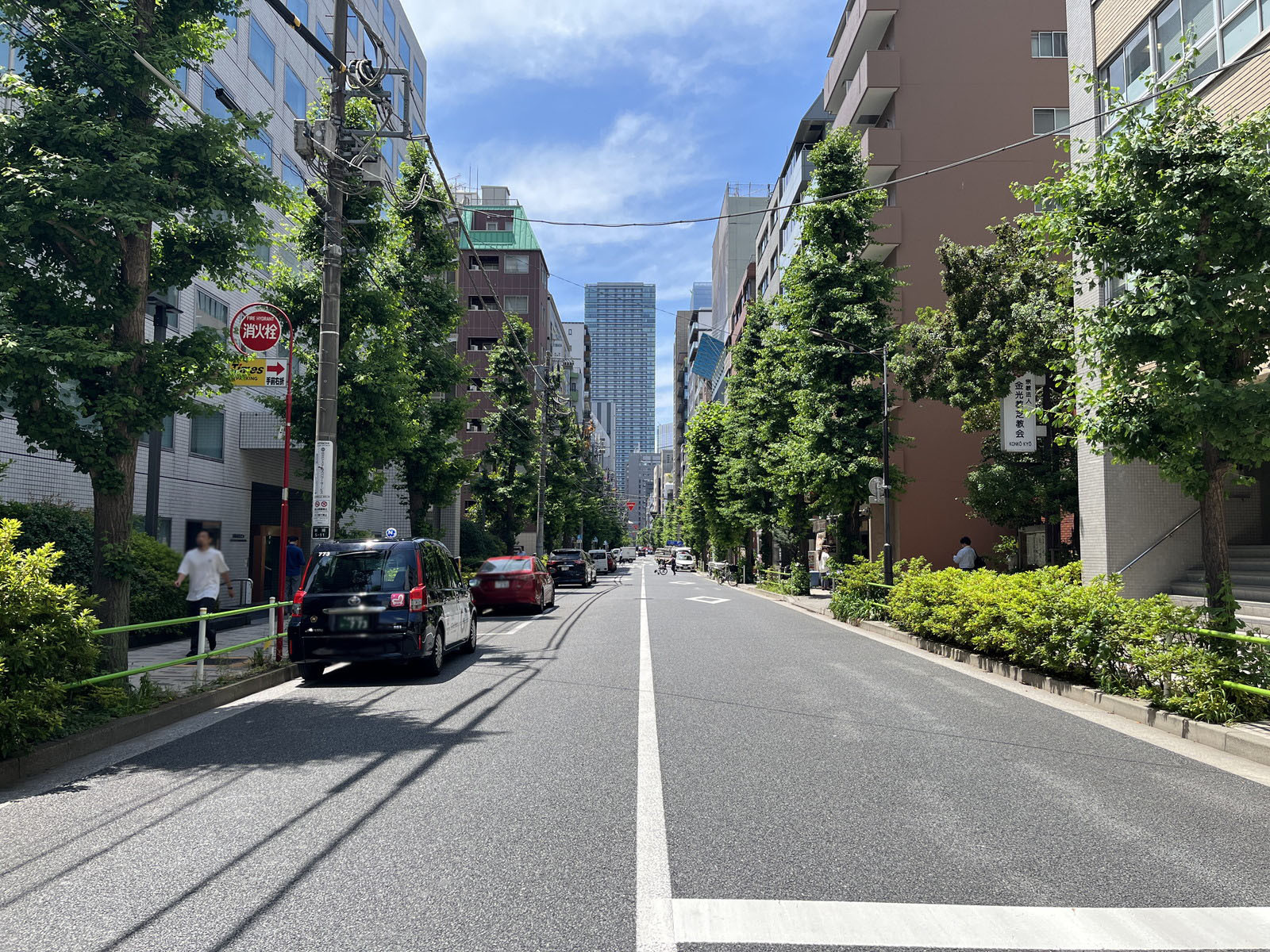 2東洋海事ビル前面の通り