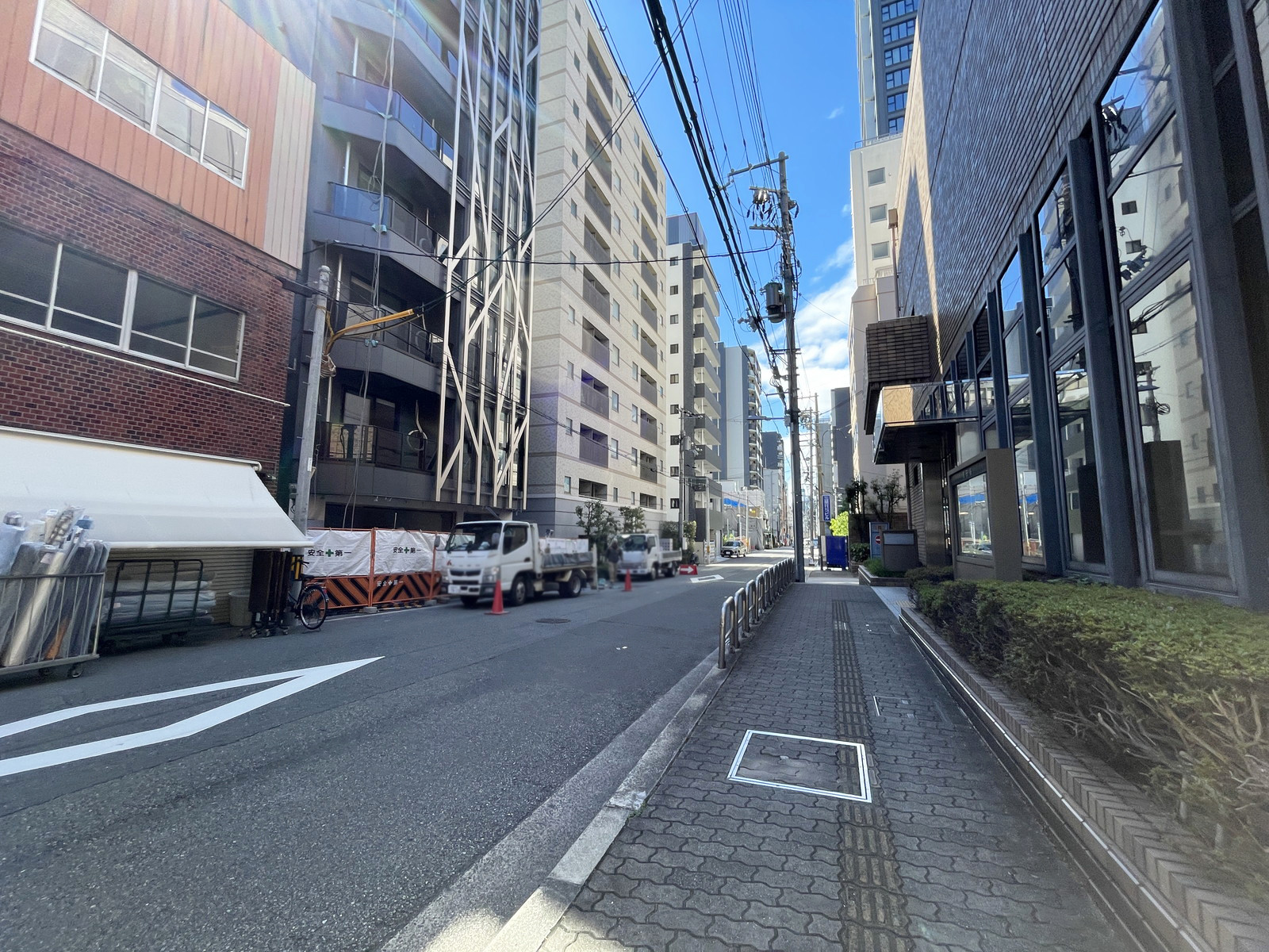(仮)久太郎町ビル前面の通り