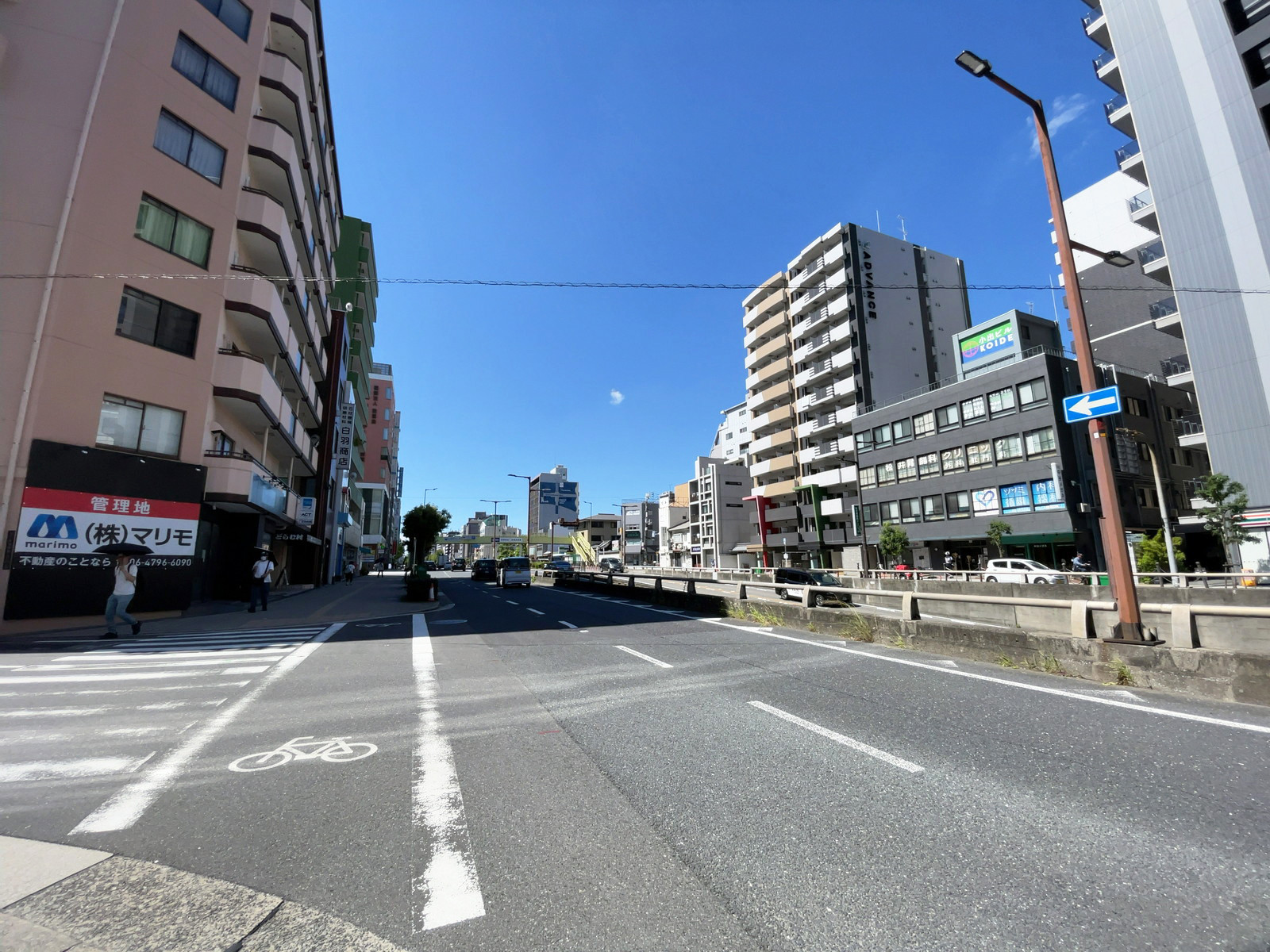 TPGビル谷町前面の通り