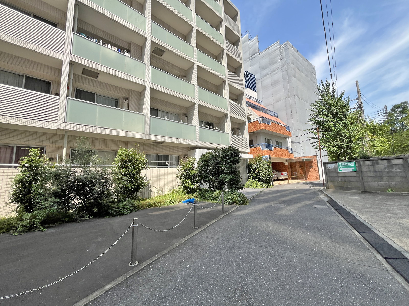 CSビル前面の通り
