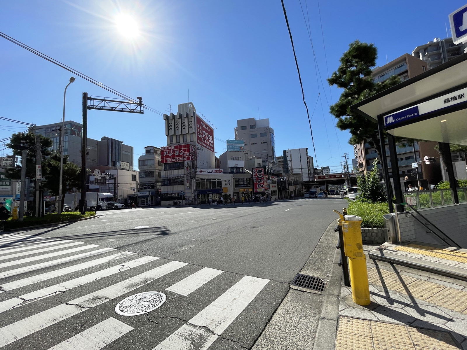 サンエイ下味原第一ビル前面の通り