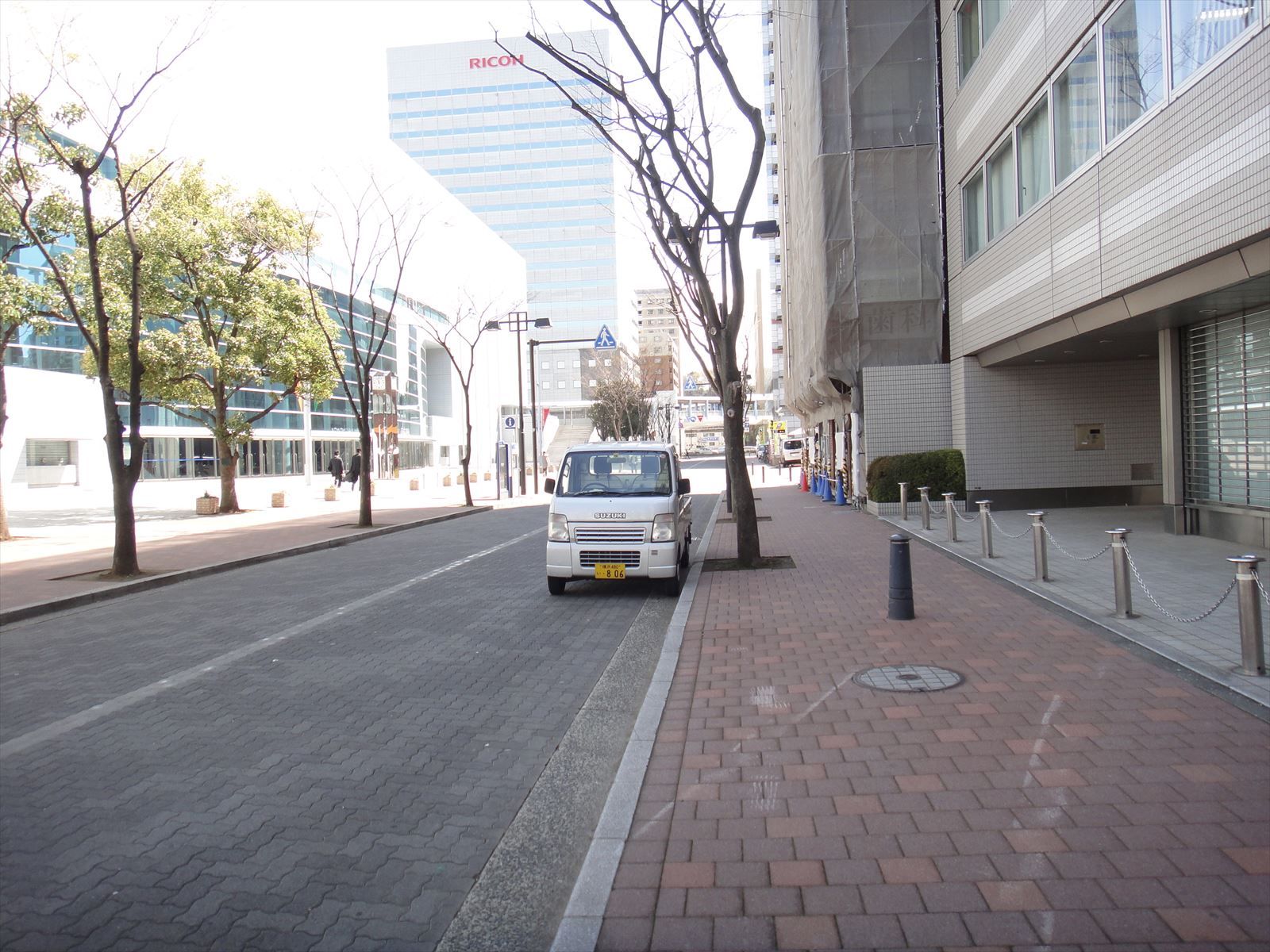 前面歩道の雰囲気