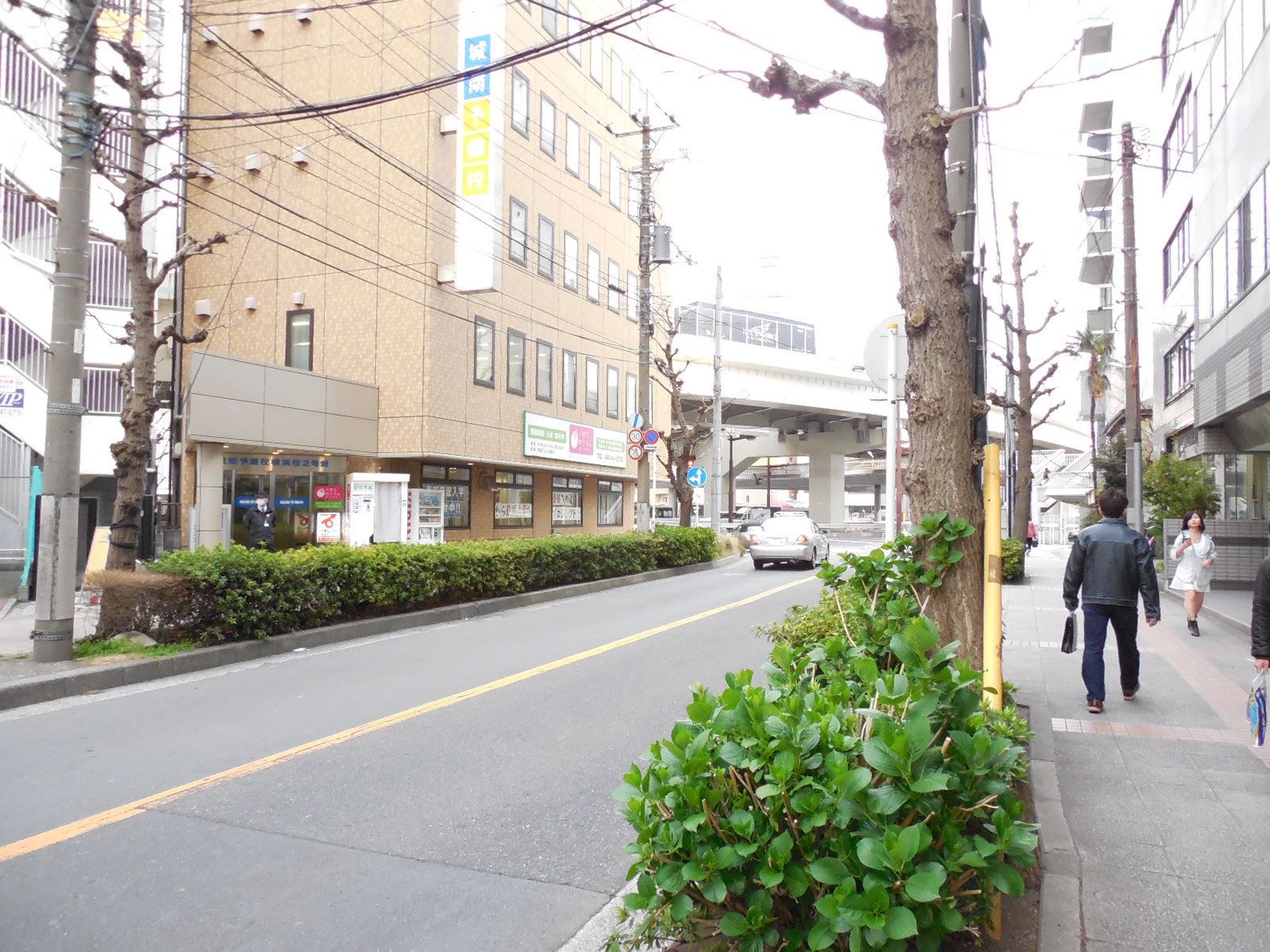 人通りも多くないエリア