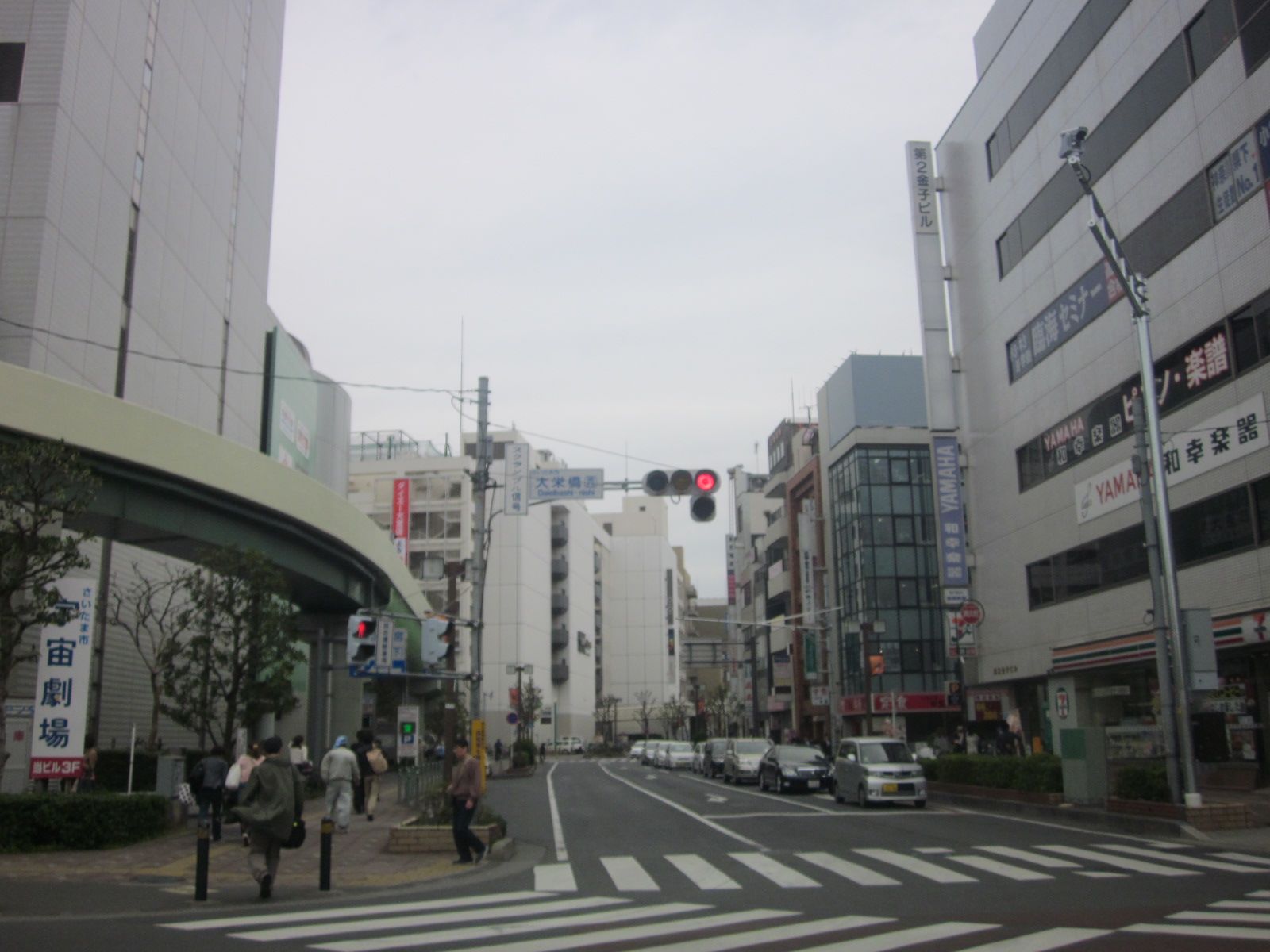 大宮駅方向の様子
