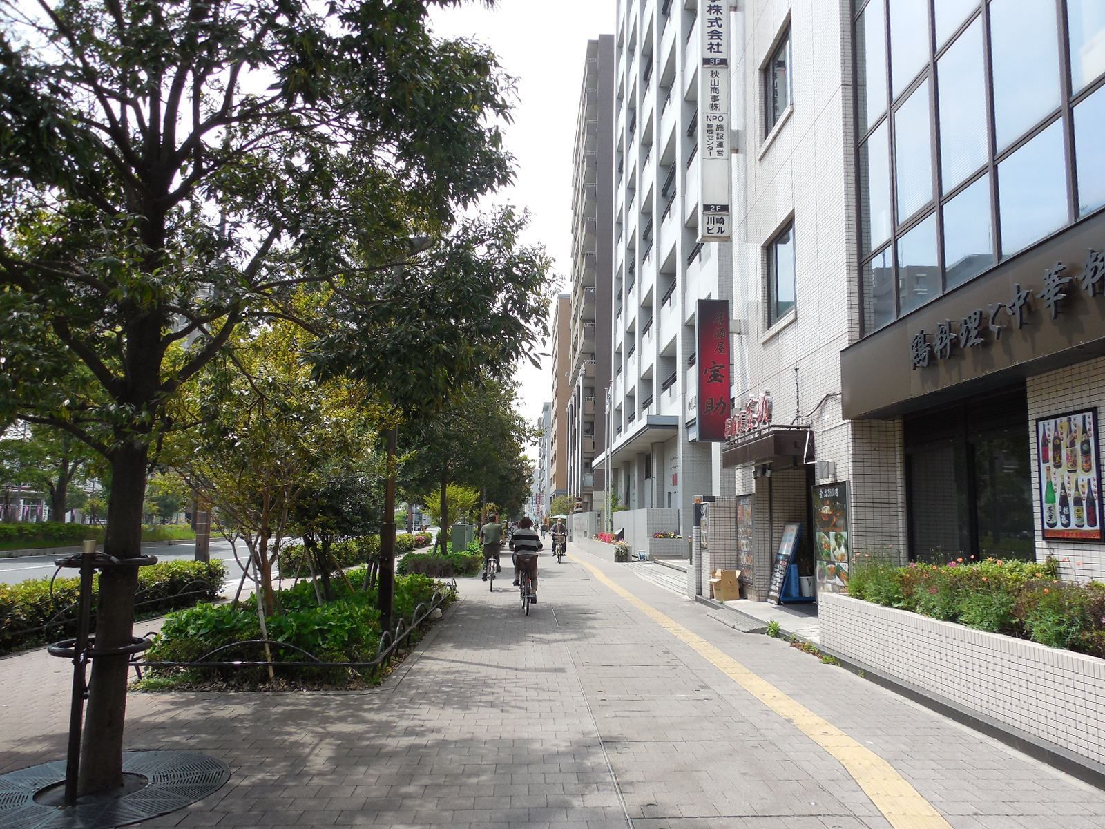 前面歩道の雰囲気