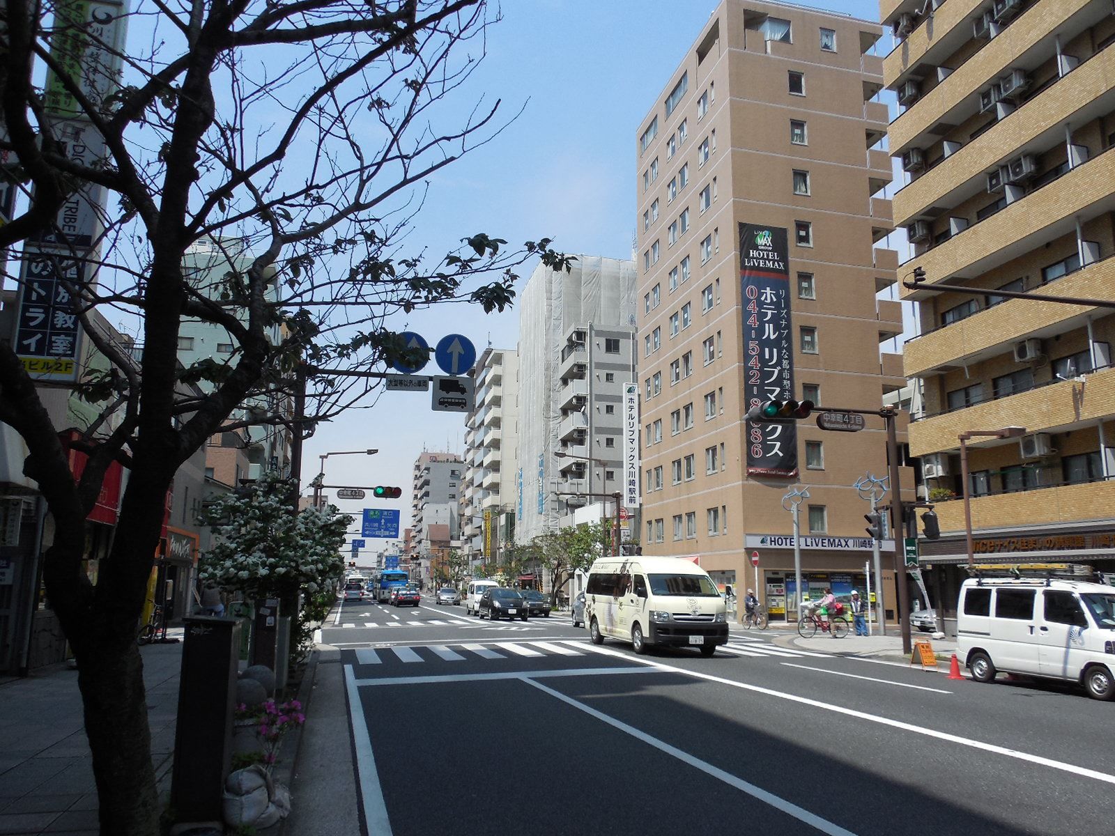 交通量はまばらなエリア